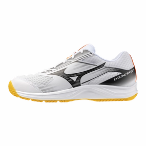 CYCLONE SPEED 5 - White / Fiery Coral 2 / Citrus (New) Netburner Volleyball Shoes