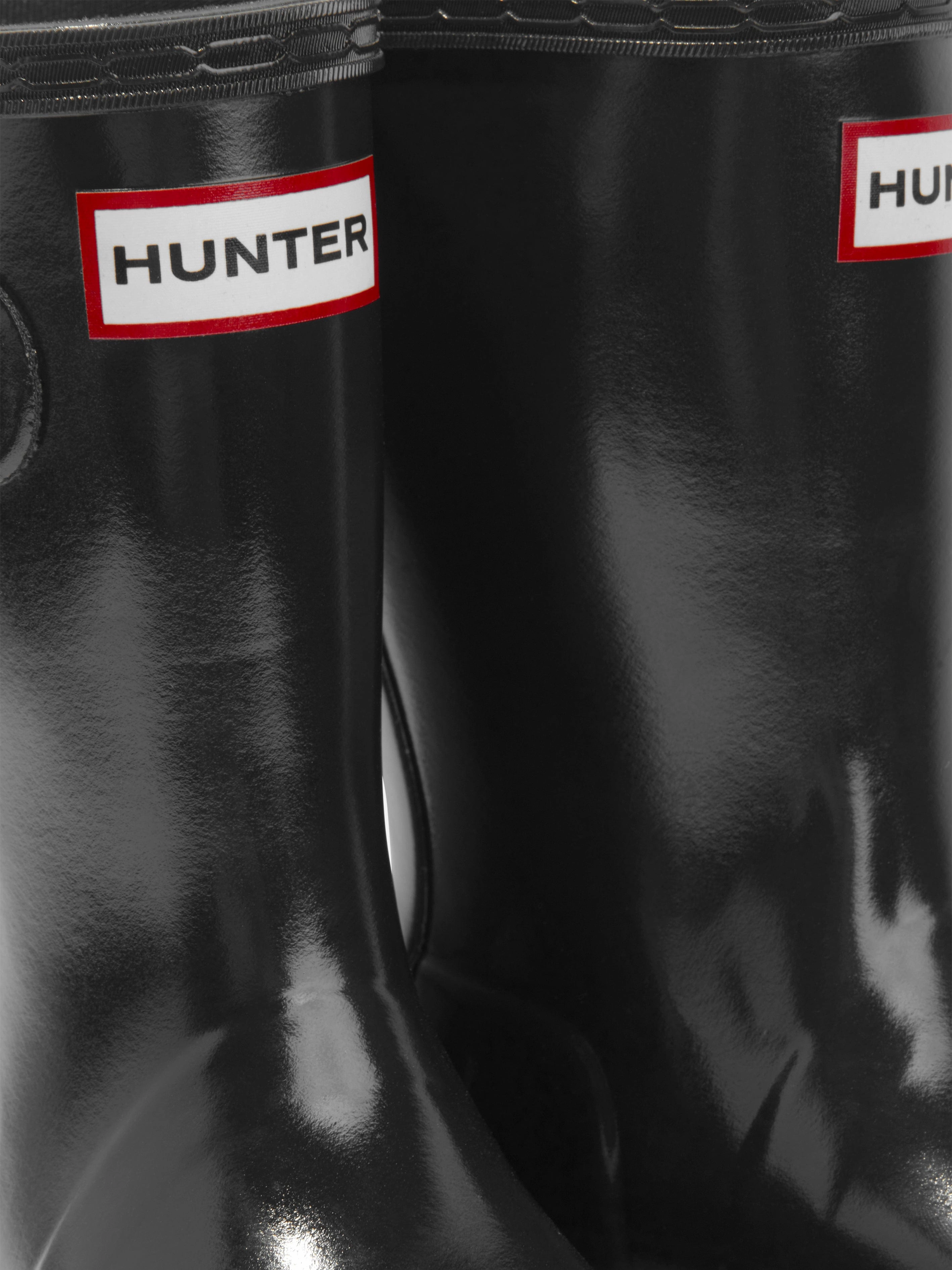 Dog Rain Boots Hunter Kids Original Gloss Wellington Boots in Black