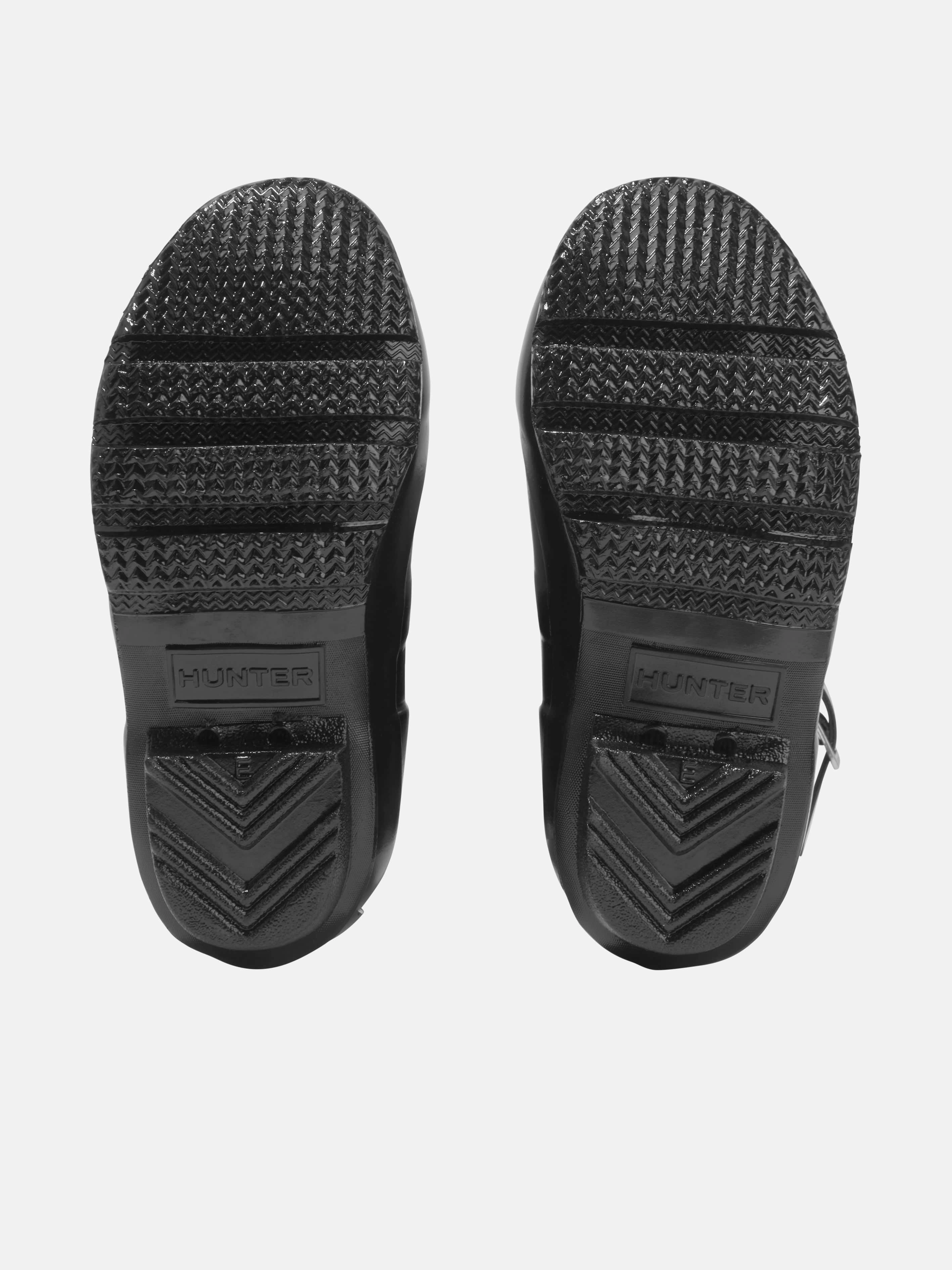 Hunter Kids Original Gloss Wellington Boots in Black Brown Work Boots