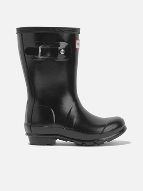 Hunter Kids Original Gloss Wellington Boots in Black Alpinestar Boots