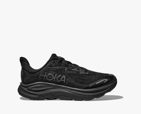 Hoka Clifton 10 Big Kids | Black/Black Running Shoes Sport