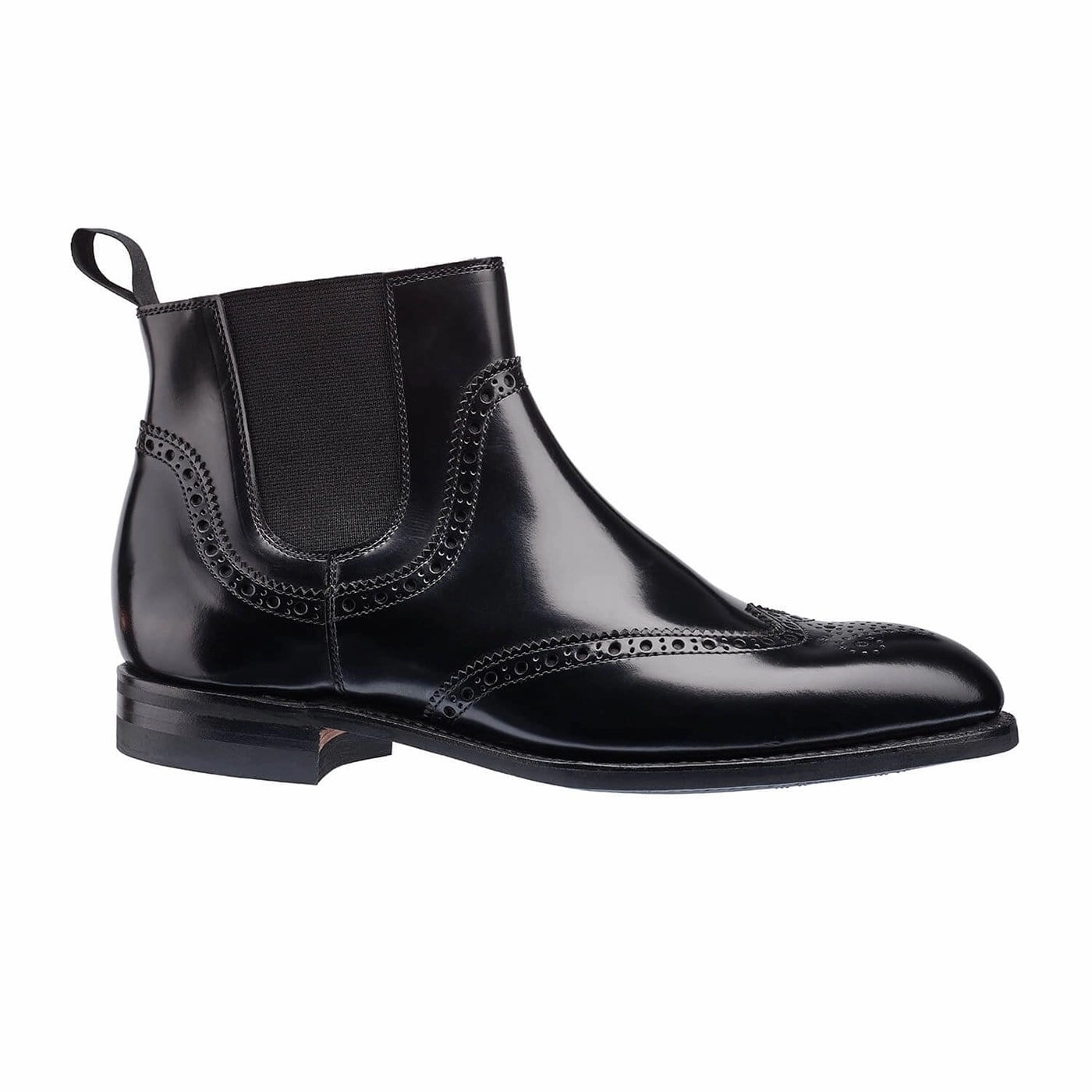 Daisy Black Boned Calf Magic Fox Chelsea Boots