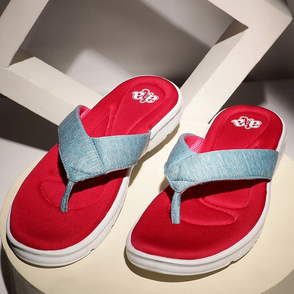 Flip Flops To Help Plantar Fasciitis A-HA Casual Pink Flip Flops For Women CUSHION-20 By Liberty