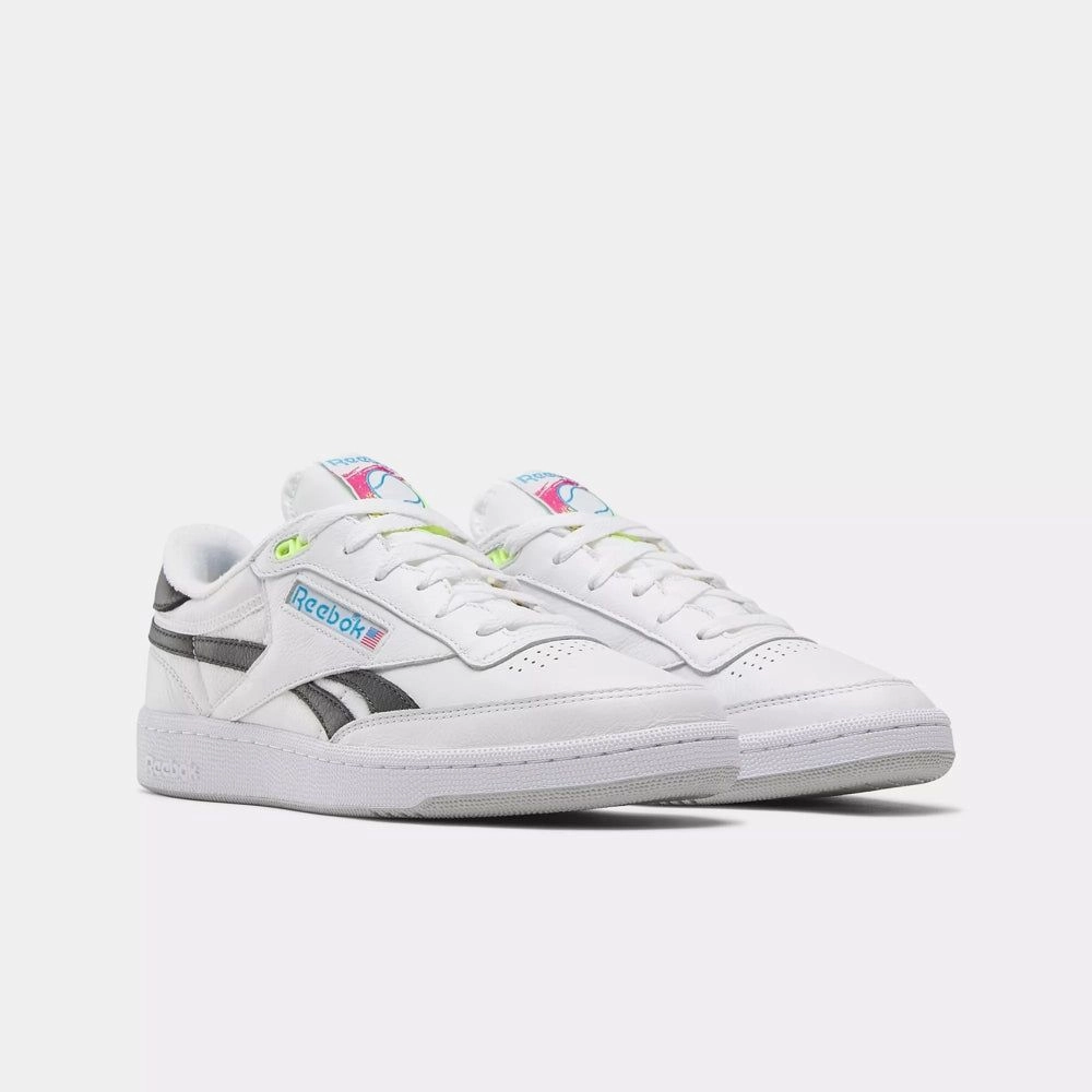 Reebok Men's Club C Revenge Vintage Shoes - White / Black Arcopedico Oxfords