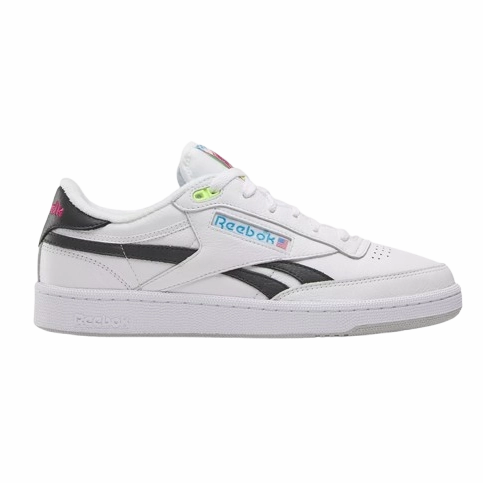 Reebok Men's Club C Revenge Vintage Shoes - White / Black T Strap Oxfords