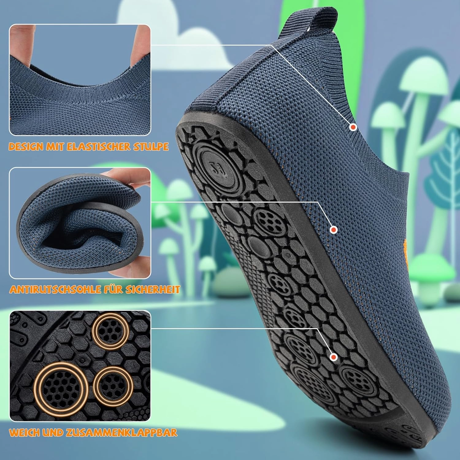 KOWAYI Kids Boys Flip Barefoot, Girls Soft Backpack Shoes, Light Bathing Shoes, Cute Walking Learning Shoes Asics Shoes Tiger Mexico