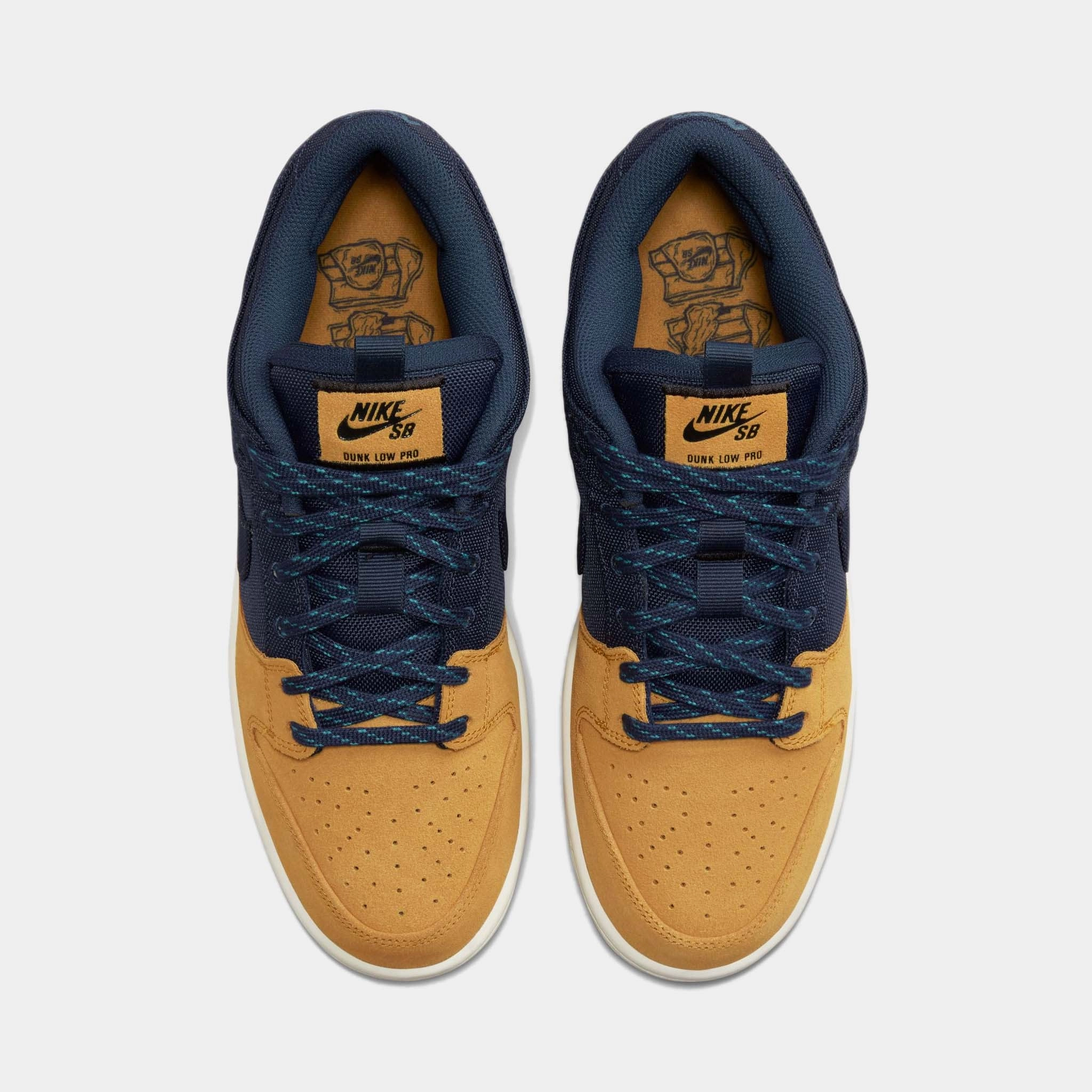 Nike SB - Dunk Low Pro Shoes (UK ONLY - ONE PAIR PER CUSTOMER) - Midnight Navy / Desert Ochre Nike Mercurial Vapor Soccer Shoes