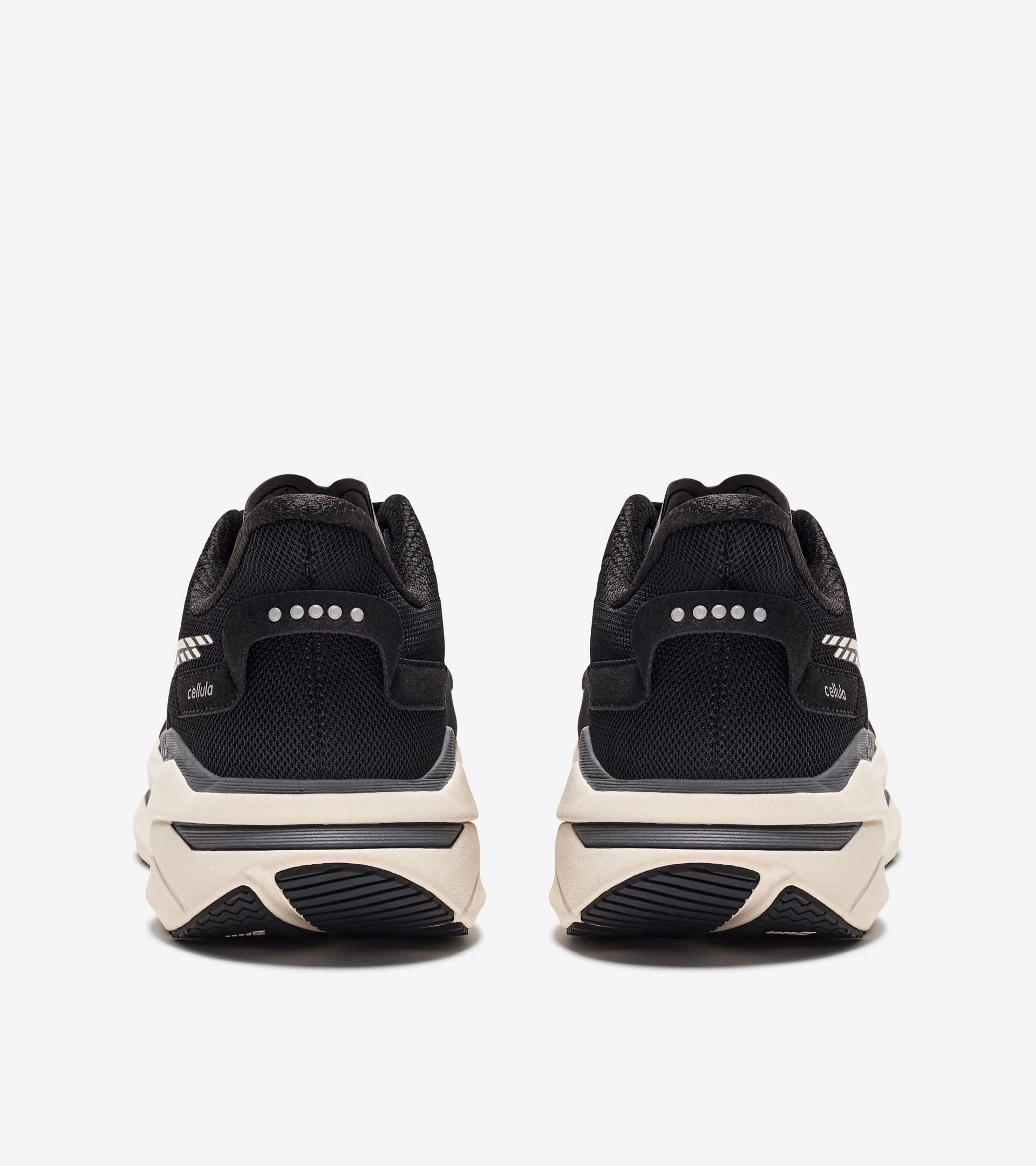 Leather Platform Brogues Diadora Mens Cellula- Black/Whisper White (101.180243-C2609)