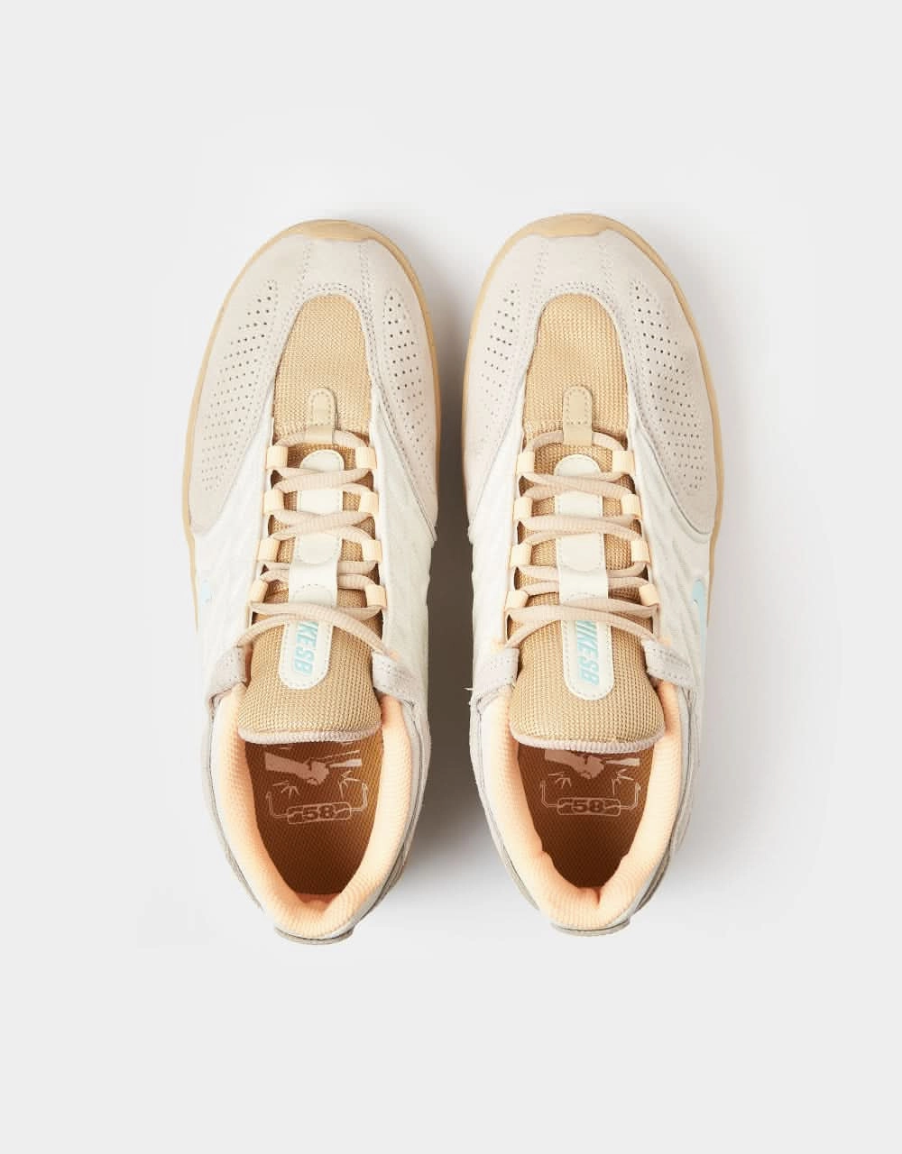 Nike SB Vertebrae TE Skate Shoes - Coconut Milk/Jade Ice-Sesame-Flt Gold-Melon Tint Nike Zoomx Running Shoes