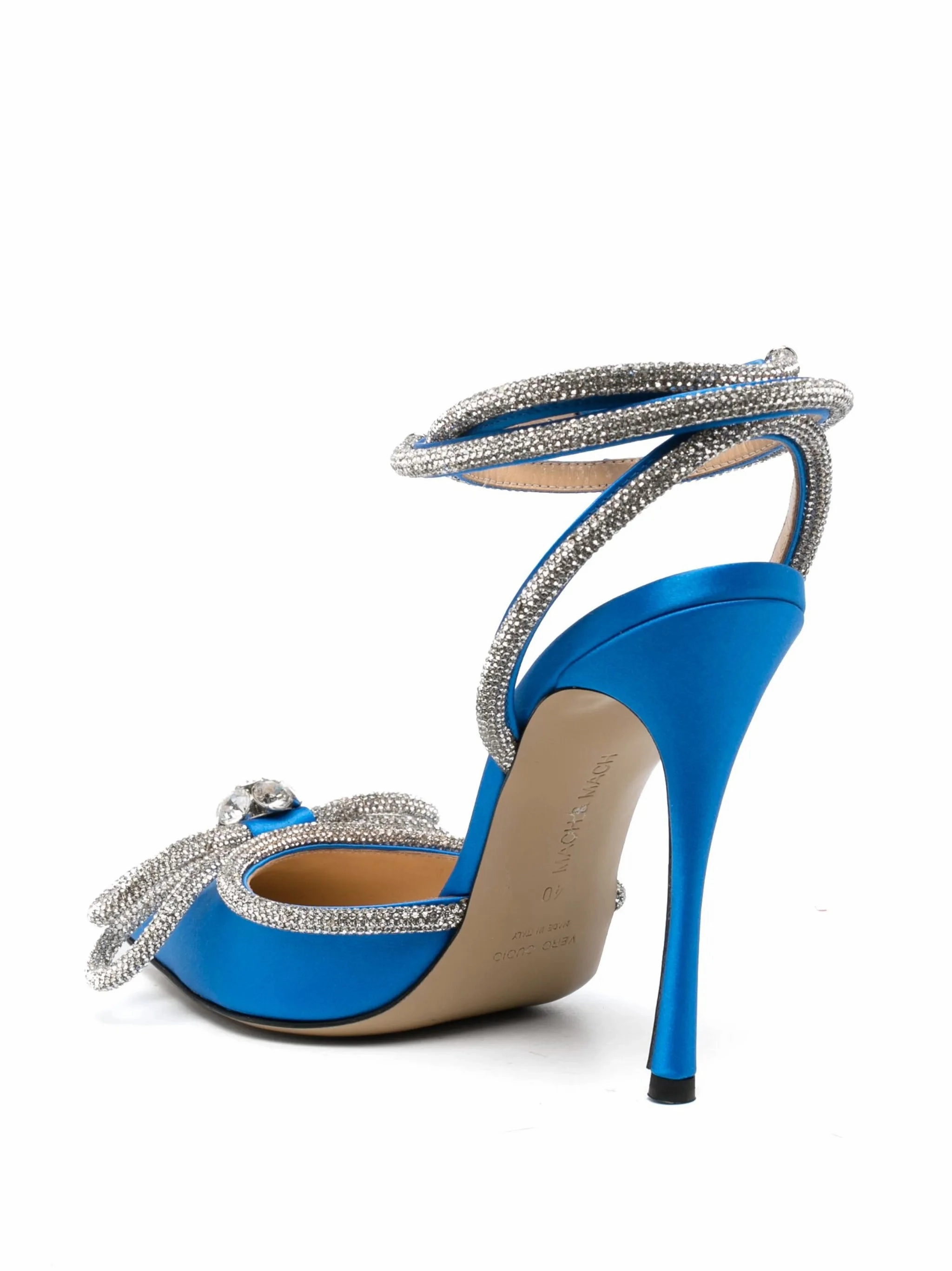 Double Bow 110mm satin pumps Ankle Boots And Tights Outfits