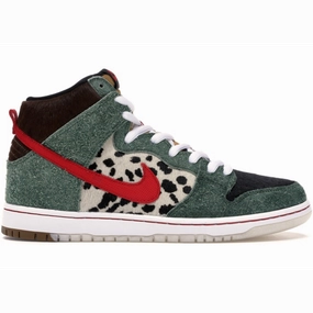 Nike Us Open Golf Shoes Nike SB - 4/20 Dogwalker Dunk High QS Shoes - Fir / University Red / Black / White