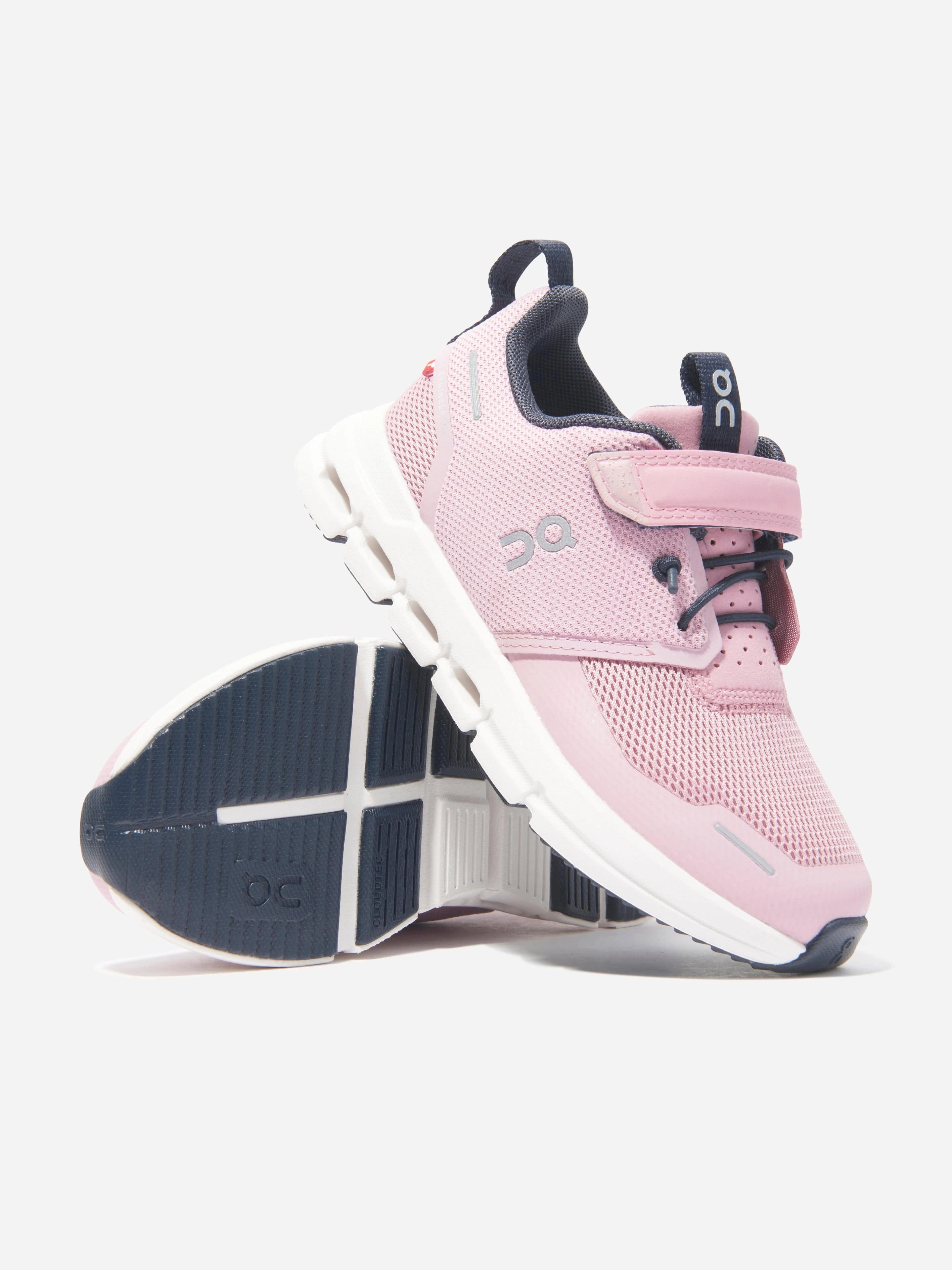 Training Vs Running Shoes On Running Kids Cloud Play Trainers in Pink