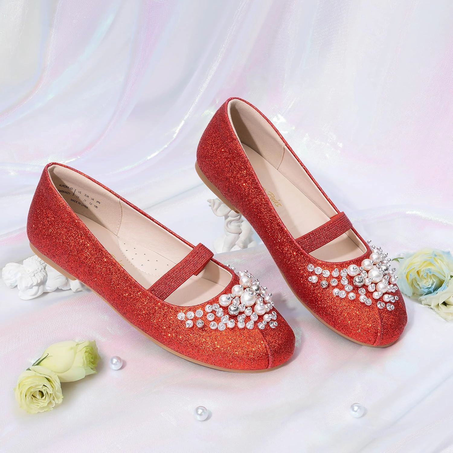 DREAM PAIRS Girls Ballet Flats Flower Shoes Mary Jane Ballerina Flat Dress Shoes for Daily/Wedding/Party Asics Gel-kahana 8 Running Shoe