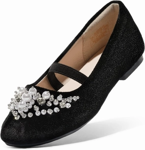 DREAM PAIRS Girls Ballet Flats Flower Shoes Mary Jane Ballerina Flat Dress Shoes for Daily/Wedding/Party Best Asics Racing Shoes