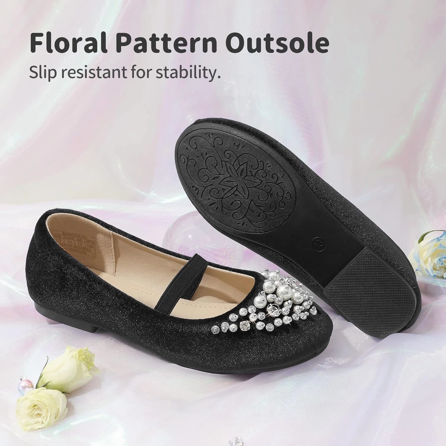 DREAM PAIRS Girls Ballet Flats Flower Shoes Mary Jane Ballerina Flat Dress Shoes for Daily/Wedding/Party Asics Solution Speed Flytefoam Tennis Shoes