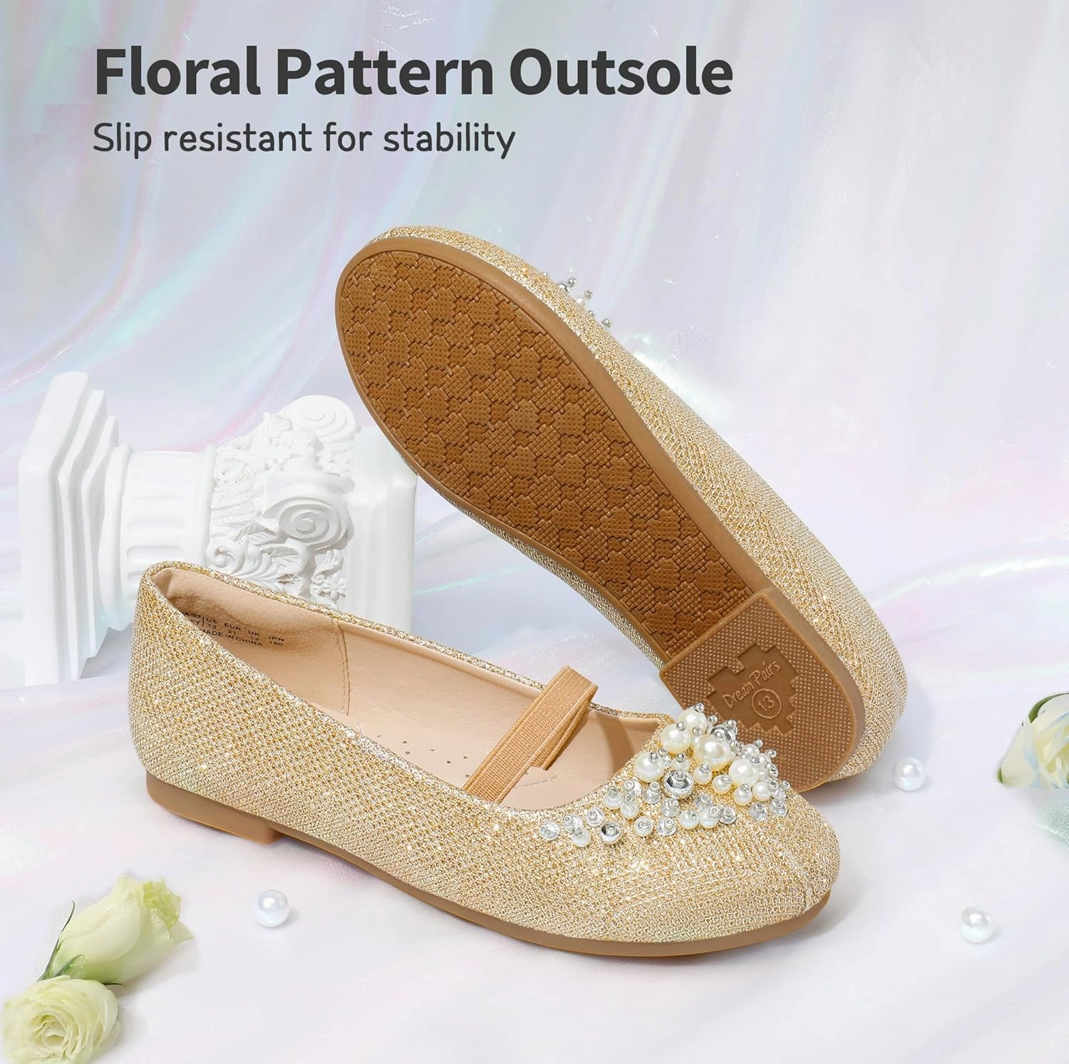 Saucony Size Compared To Asics DREAM PAIRS Girls Ballet Flats Flower Shoes Mary Jane Ballerina Flat Dress Shoes for Daily/Wedding/Party