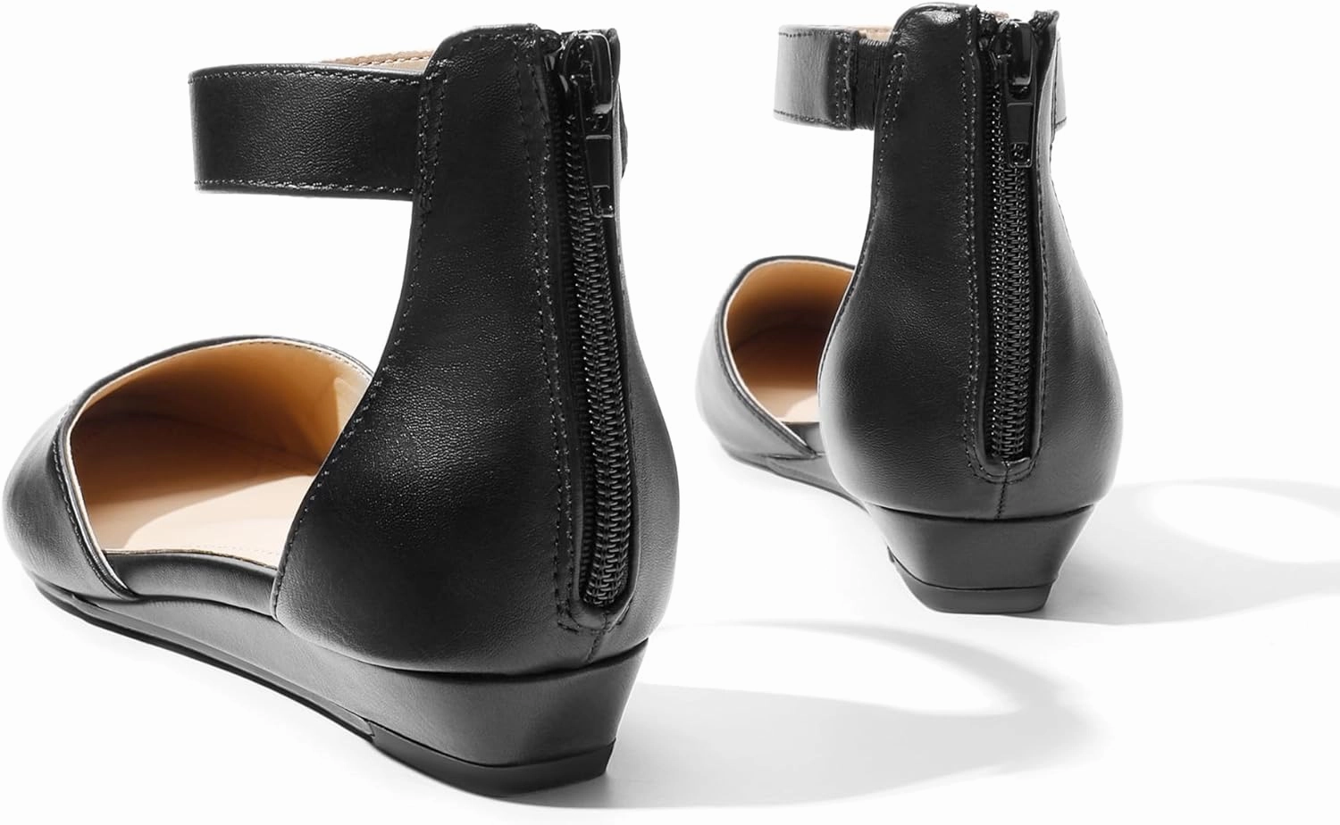 DREAM PAIRS Women's Low Wedge Ankle Strap Dress Flats Shoes Asics Most Supportive Shoe