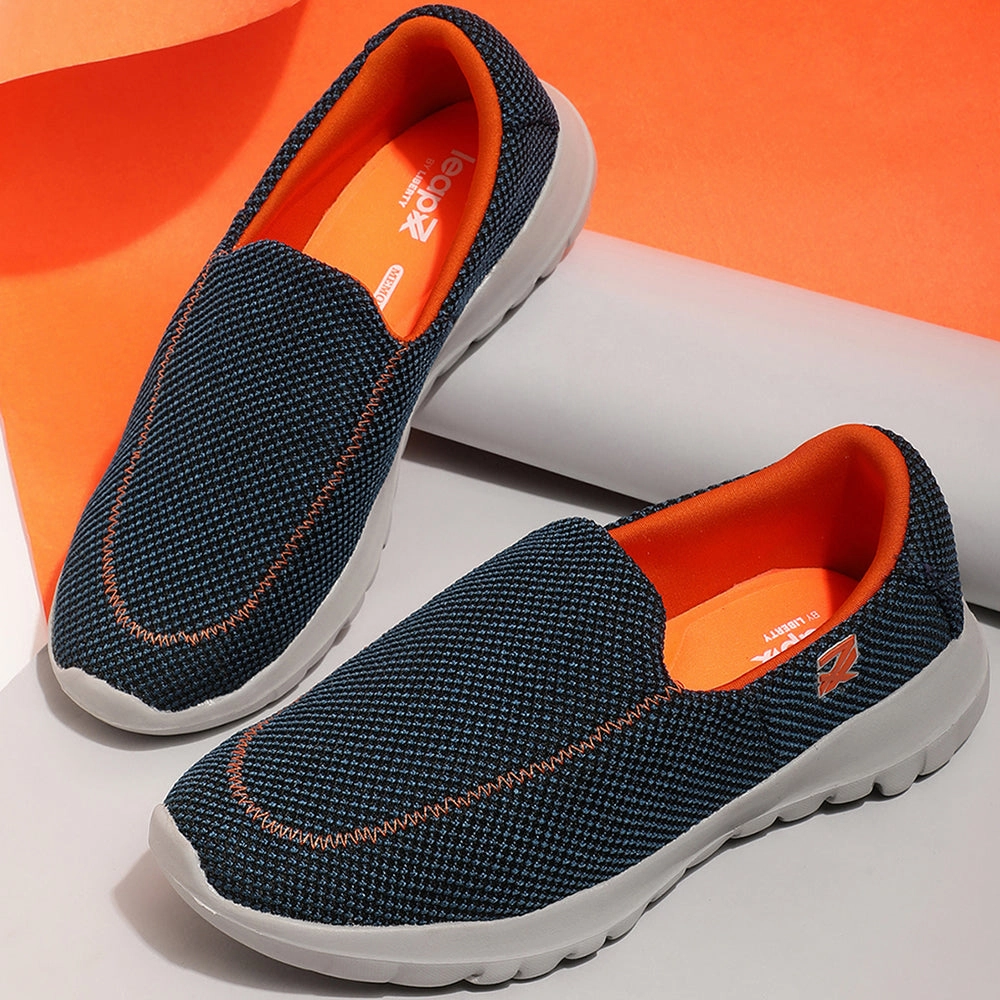 Training Shoes And Running Shoes Difference Leap7x Non Lacing Sports Shoes For Ladies (T.Blue) OLIVIA By Liberty