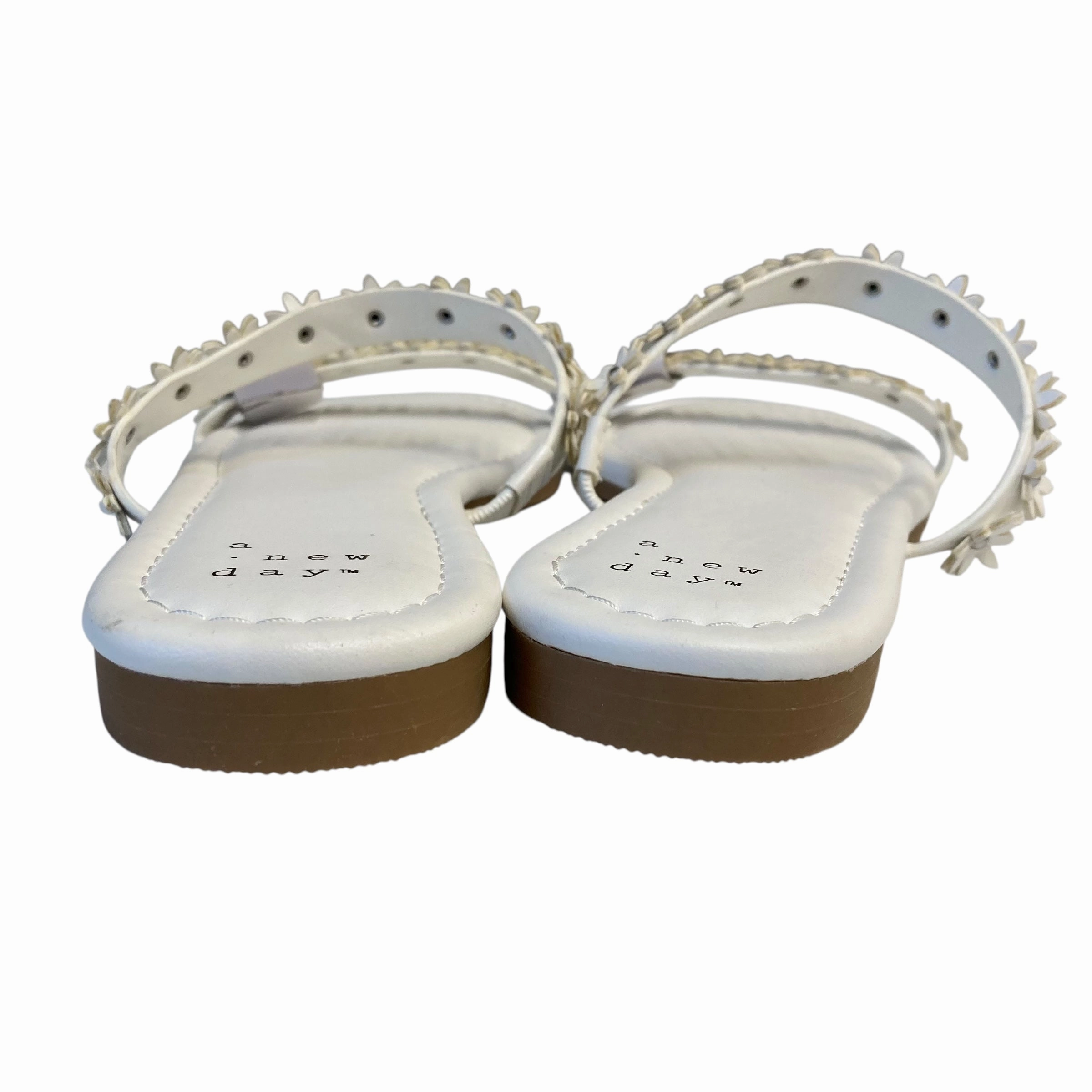 Sandals Flip Flops By A New Day In White, Size:6 Alessandra Ambrosio Flip Flops