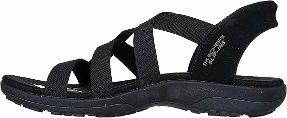 Skechers Women's Reggae Slim-Stretch Flex Hands Free Slip-ins Sandal Fsu Flip Flops