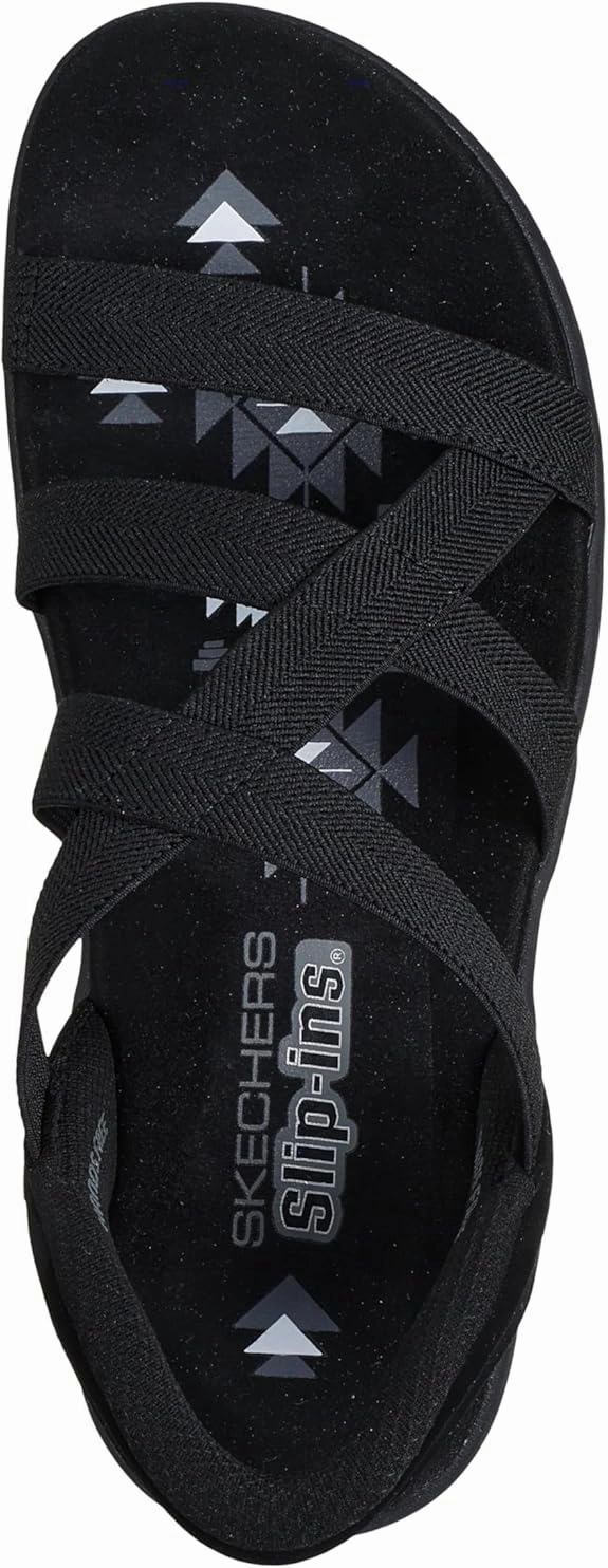 Olikai Flip Flops Skechers Women's Reggae Slim-Stretch Flex Hands Free Slip-ins Sandal