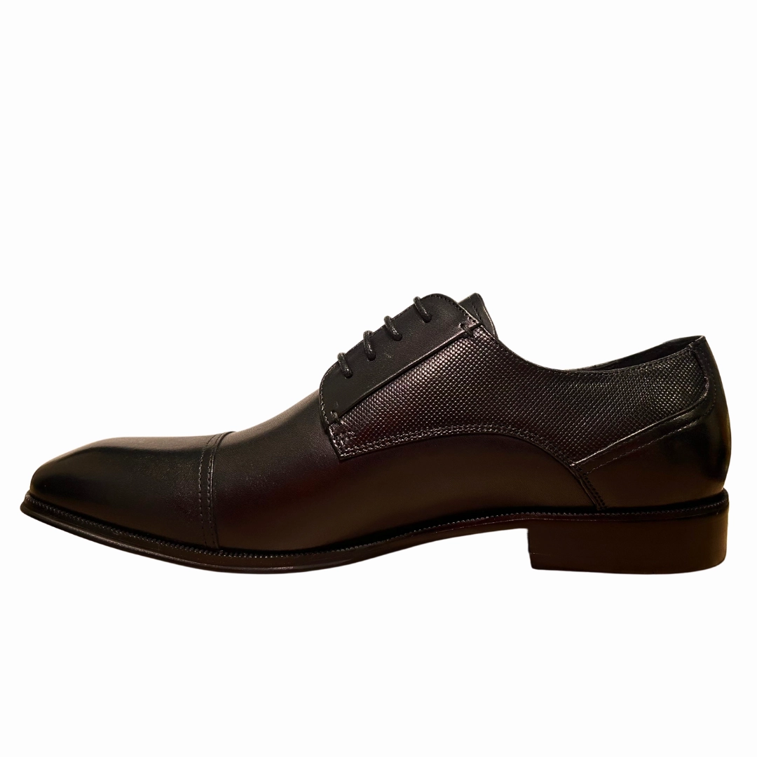 Johnston & Murphy Melton Cap Toe Oxfords Escape Mens Shoe Daytona Black
