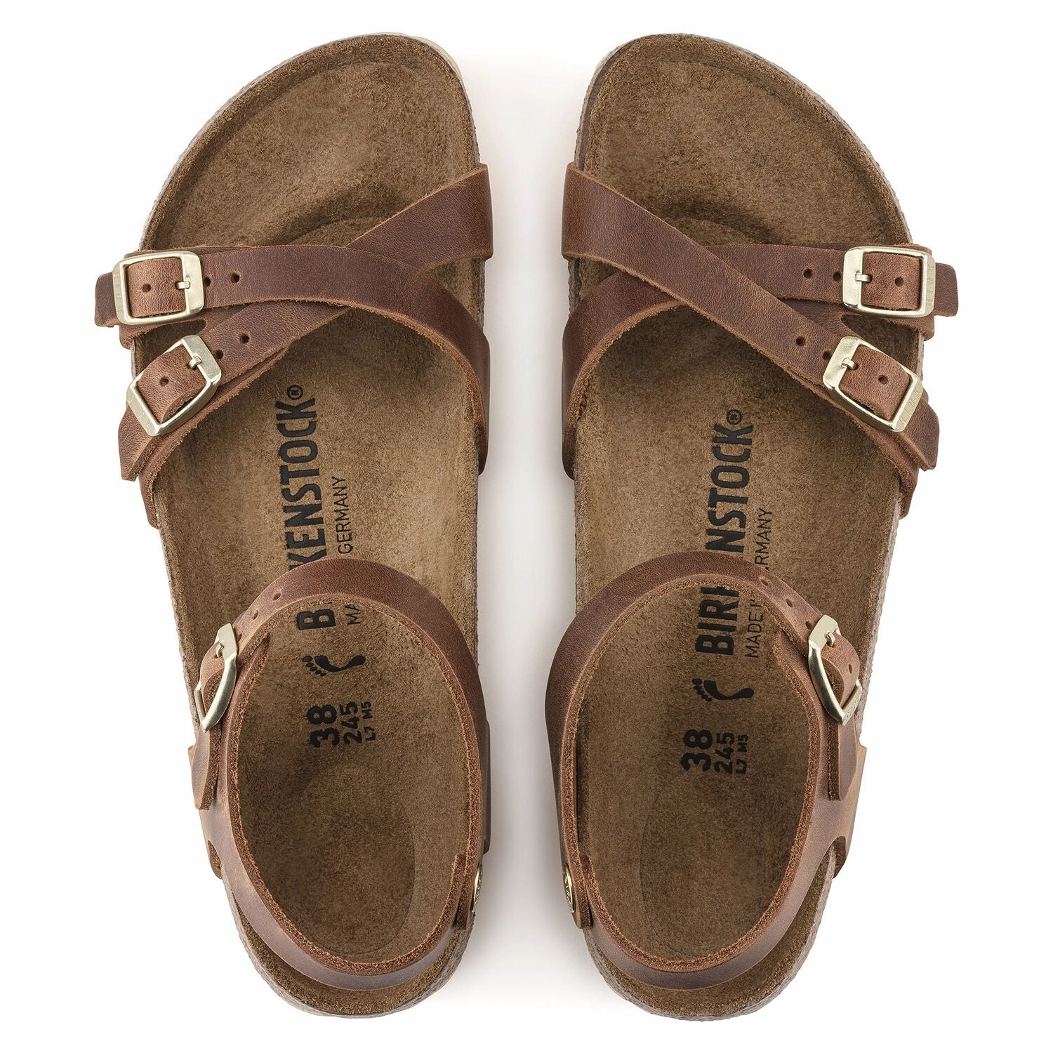 Kumba Oiled Leather Cognac Birkenstock Amsterdam