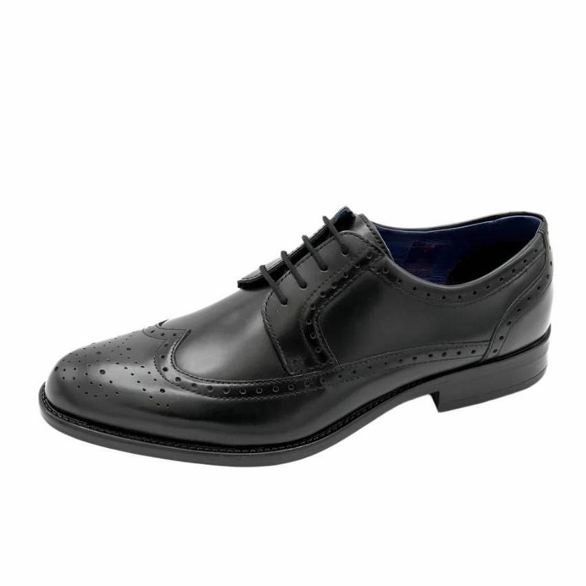 Dubarry Mens Shoe Dickson Black Pewtertip Oxfords