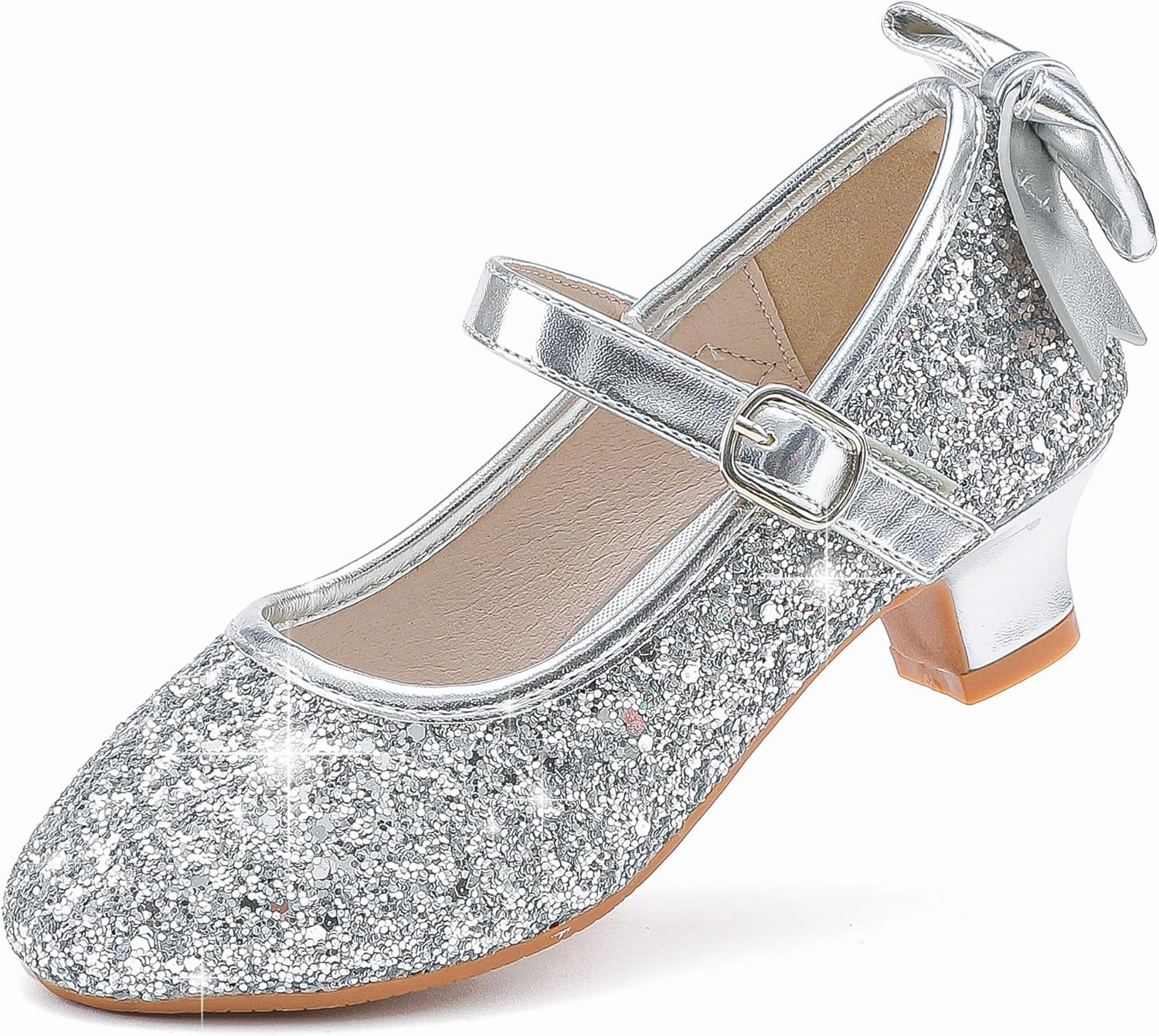 Asics Usa Shoes Dufannie Girls Dress Shoes Low Heel Princess Flats Mary Jane Flower Wedding Party Glitter Shoes for Kids Toddler