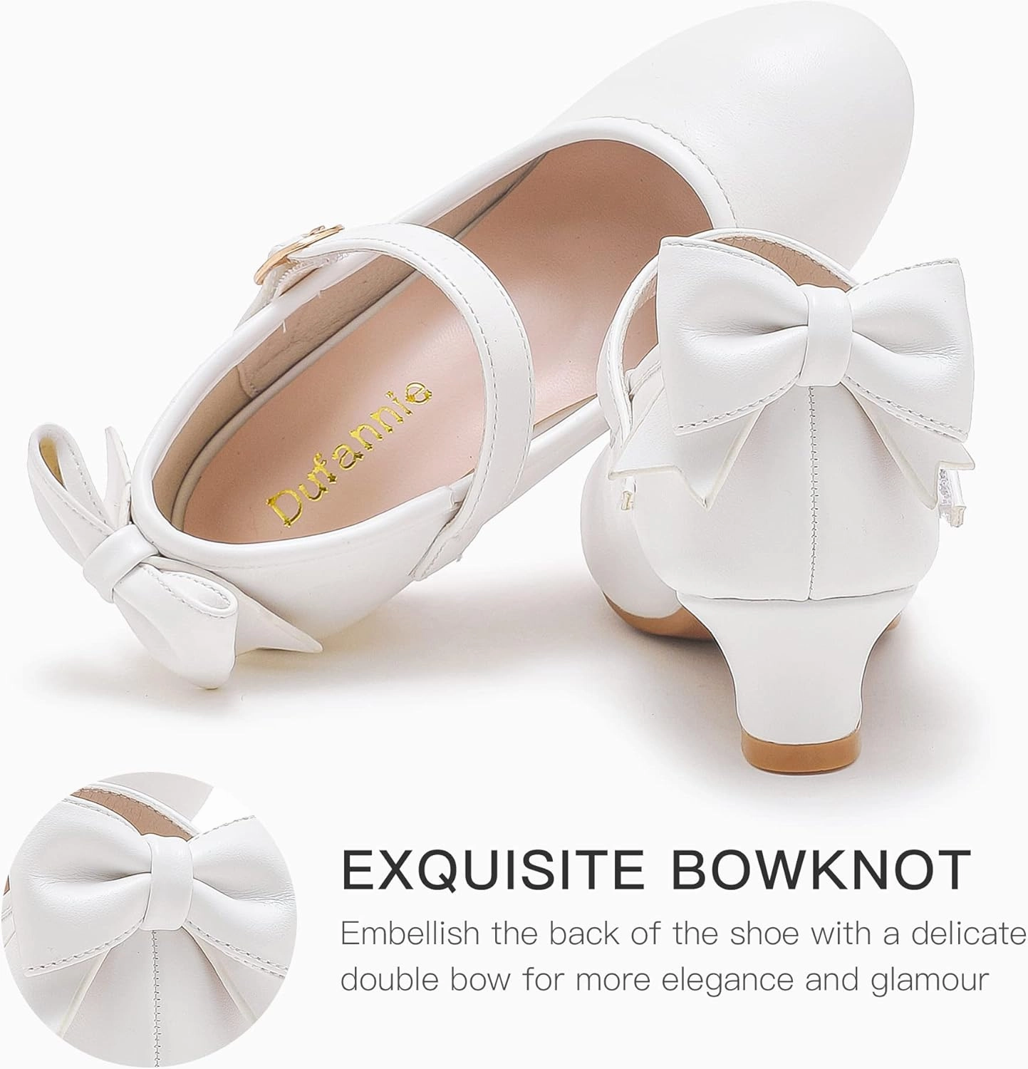 Dufannie Girls Dress Shoes Low Heel Princess Flats Mary Jane Flower Wedding Party Glitter Shoes for Kids Toddler Asic Basketball Shoes