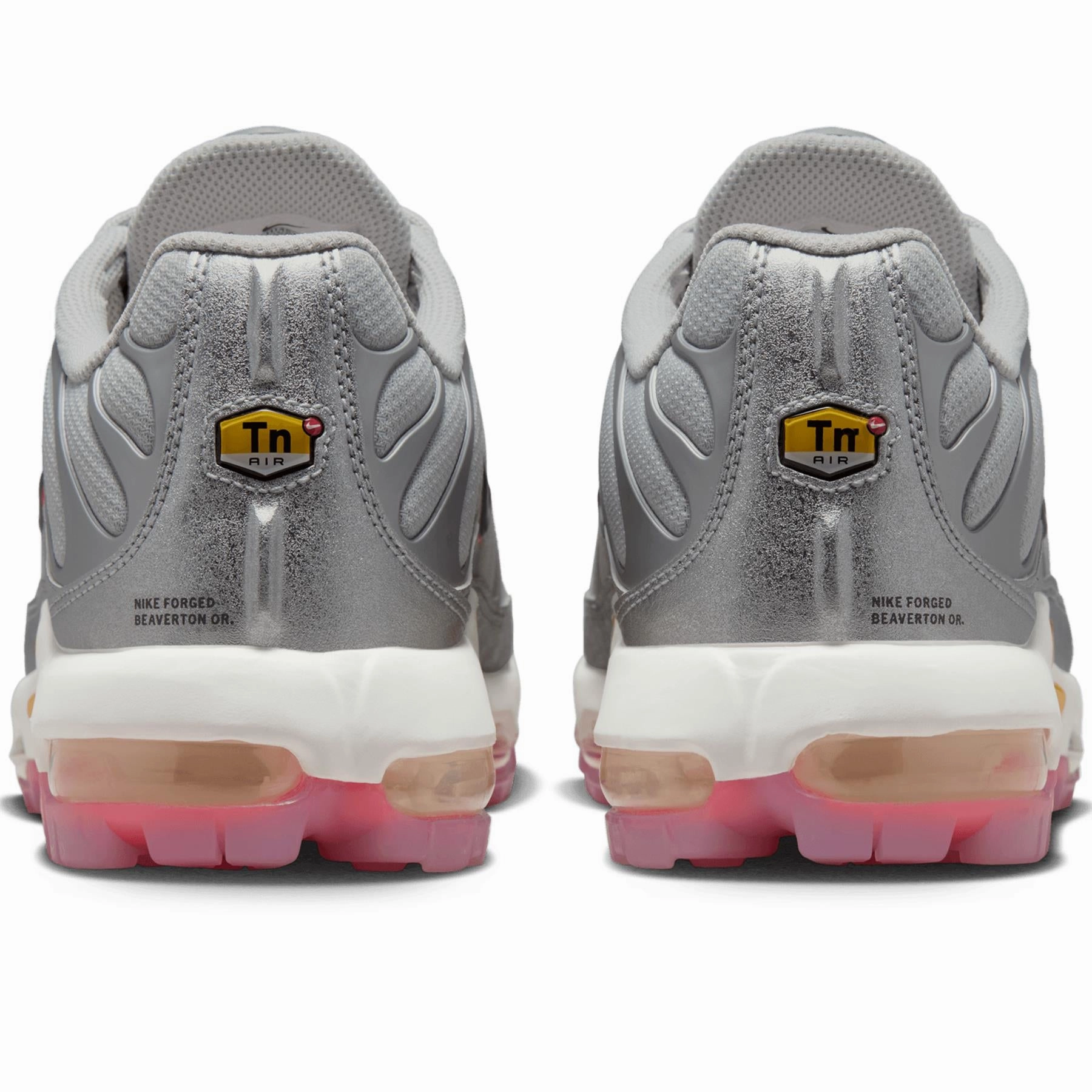 Nike Air Foamposite Shoes Air Max Plus G NRG US Open Golf Shoes Metallic Silver/Light Smoke Grey