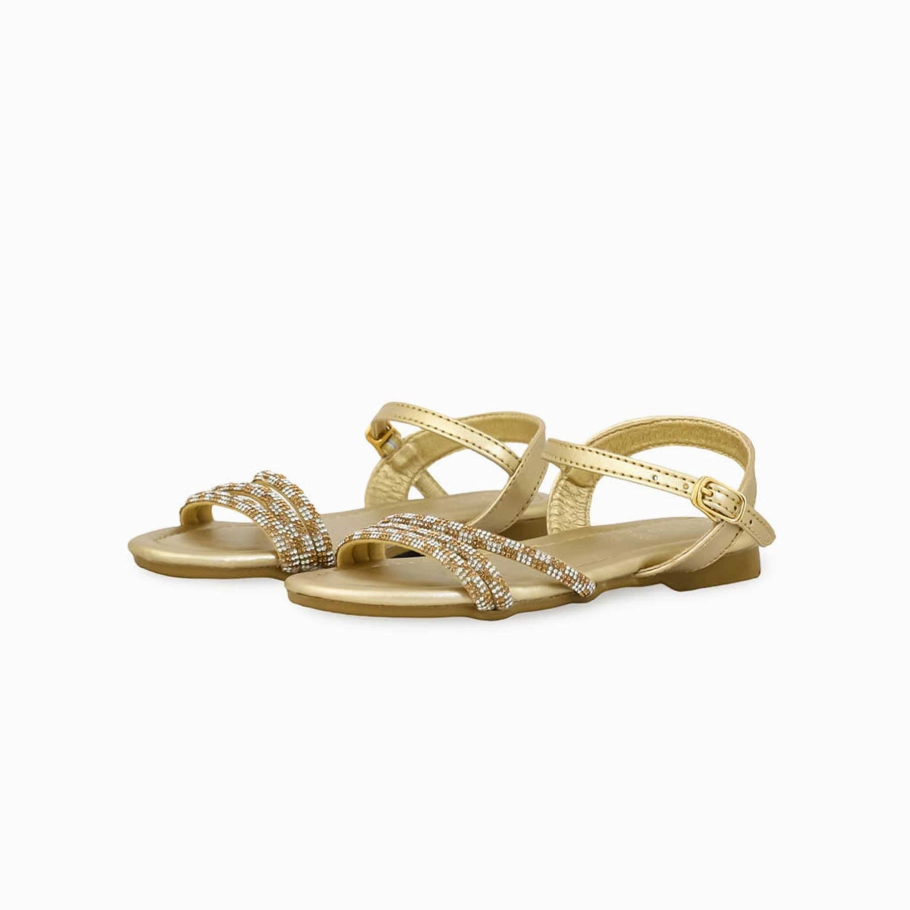 Girls Golden Fancy Sandal KD5633