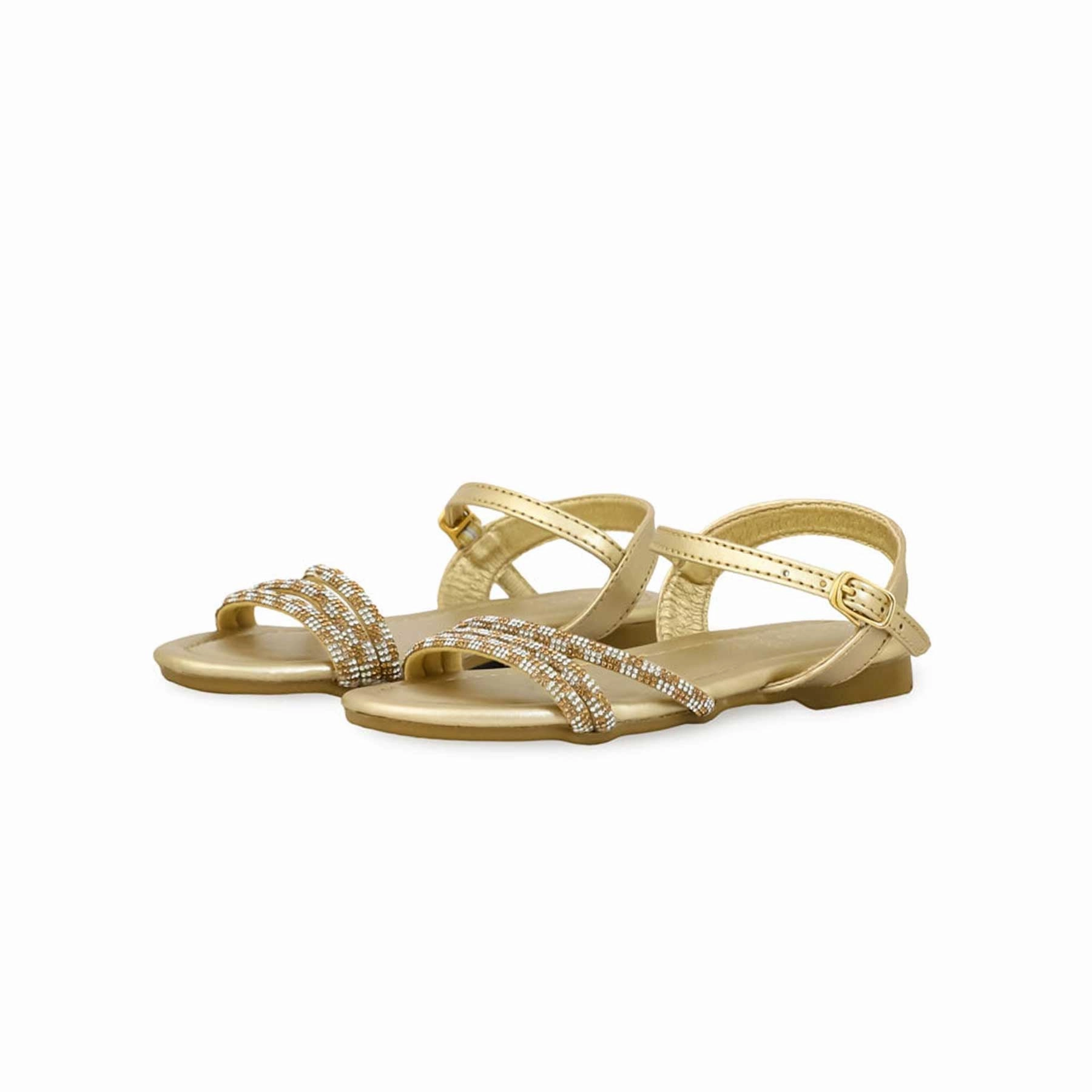 Girls Golden Fancy Sandal KD5633