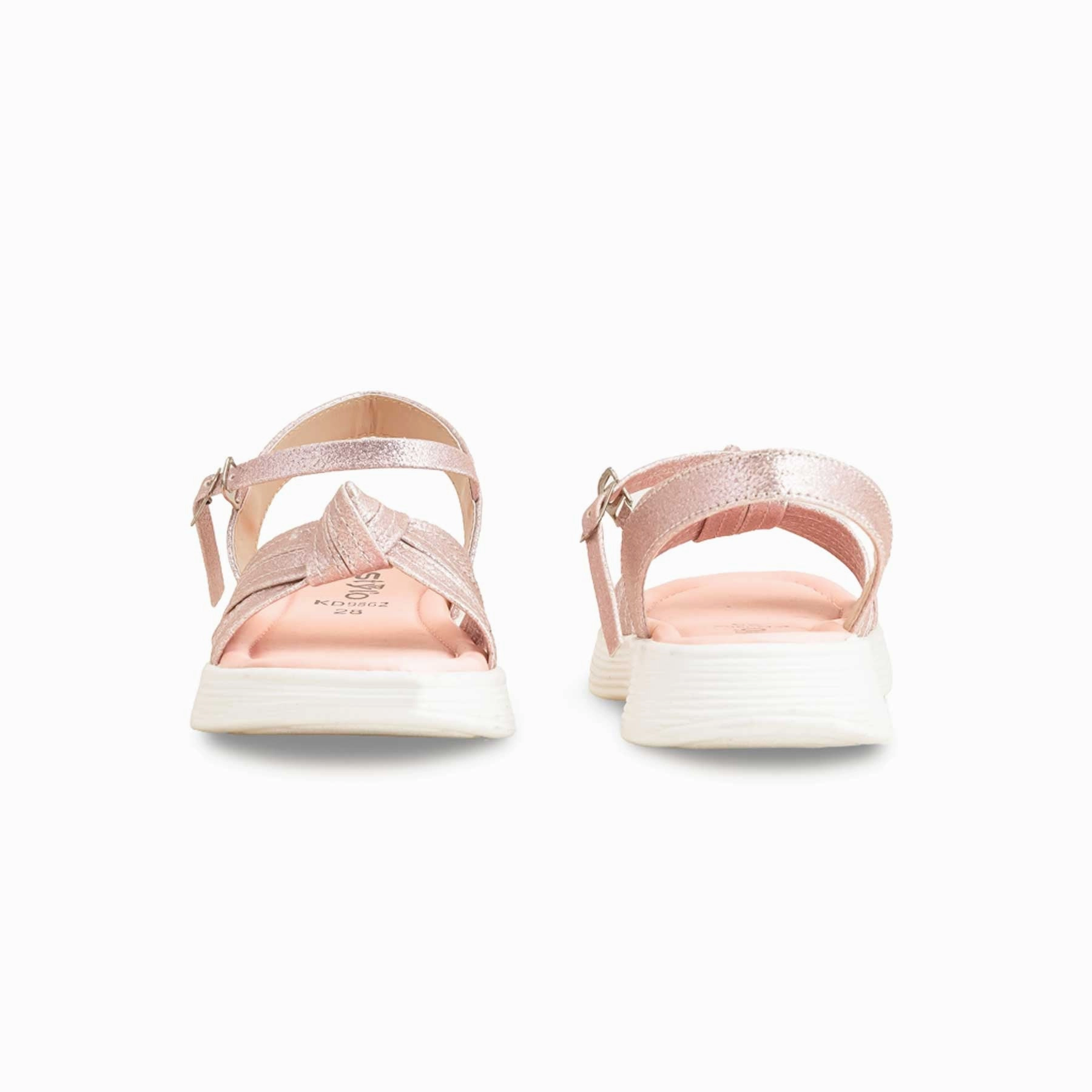 Girls Peach Formal Sandal KD9862