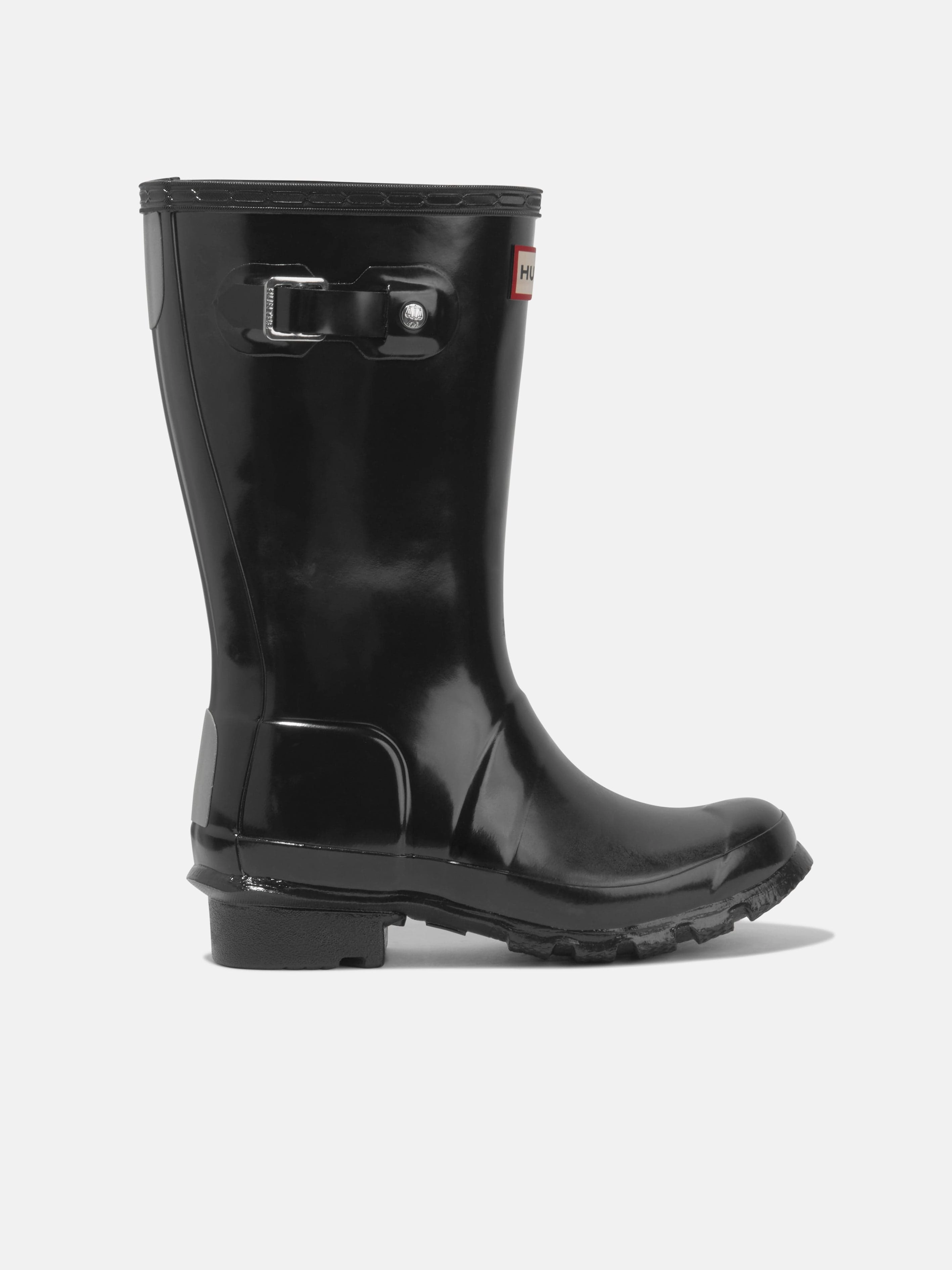 Fenoglio Boots Hunter Kids Original Gloss Wellington Boots in Black