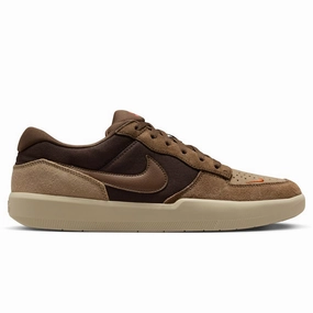Nike Puerto Rico Shoes DV5477201 Baroque Brown Mosswood Brown Force 58 Nike SB Suede Skateboarding Shoes