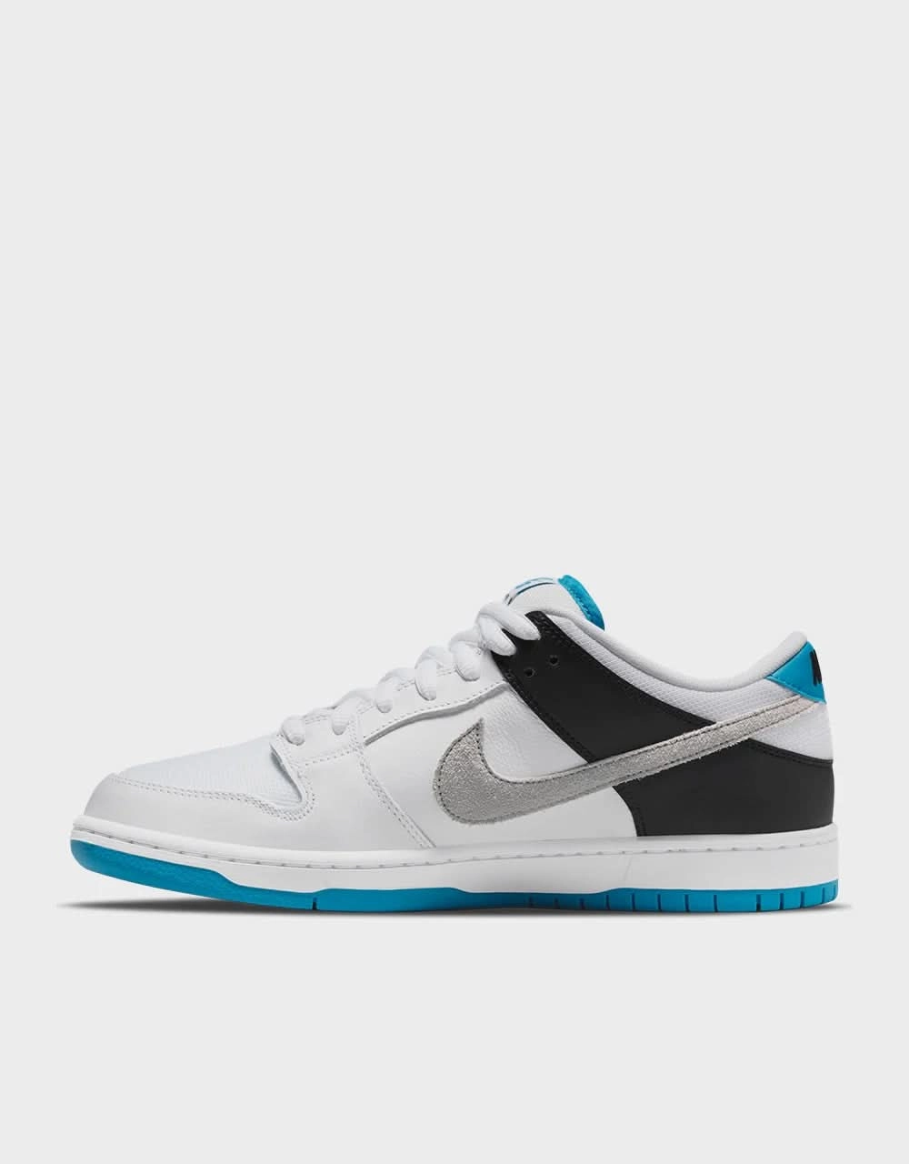 Gang Shoes Nike Nike SB Dunk Low Pro Skate Shoes - White/Neutral Grey-Black-Laser Blue