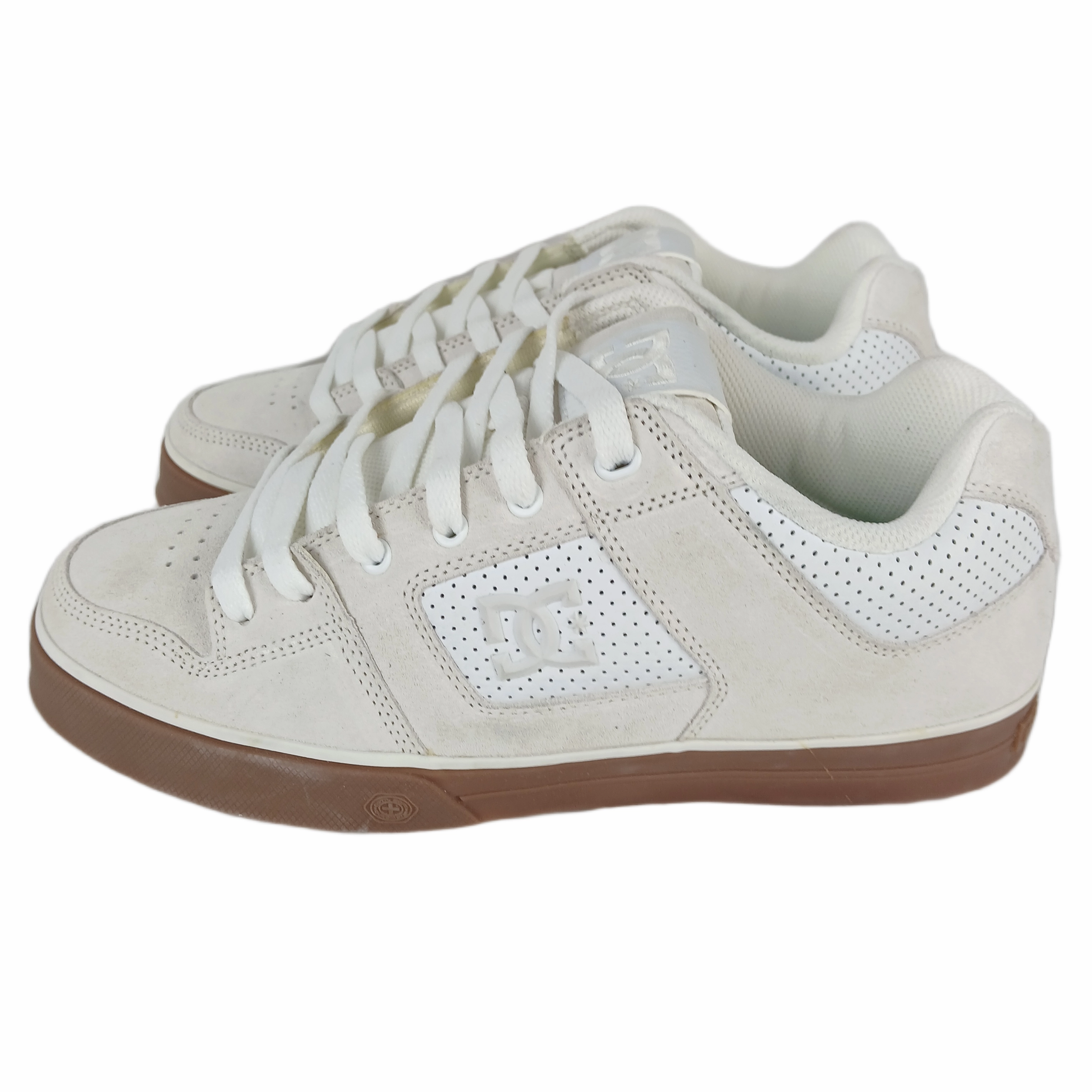 DC Rob Dyrdek Pure Plaza White Gum US Mens Size 9 Vintage Sample Shoes 2008 Nike Shoes Tan