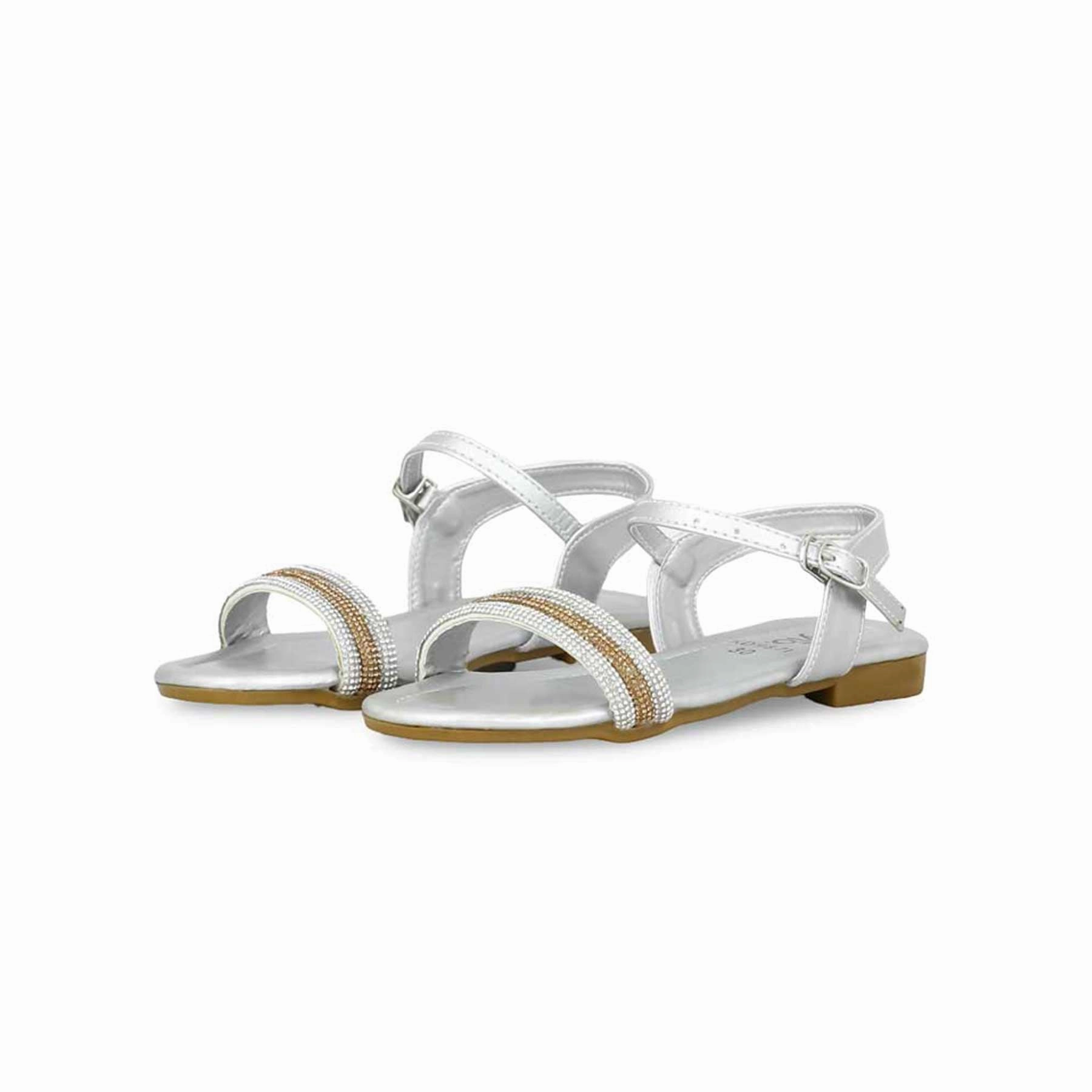 Girls Silver Formal Sandal KD9871 Milano Sandals