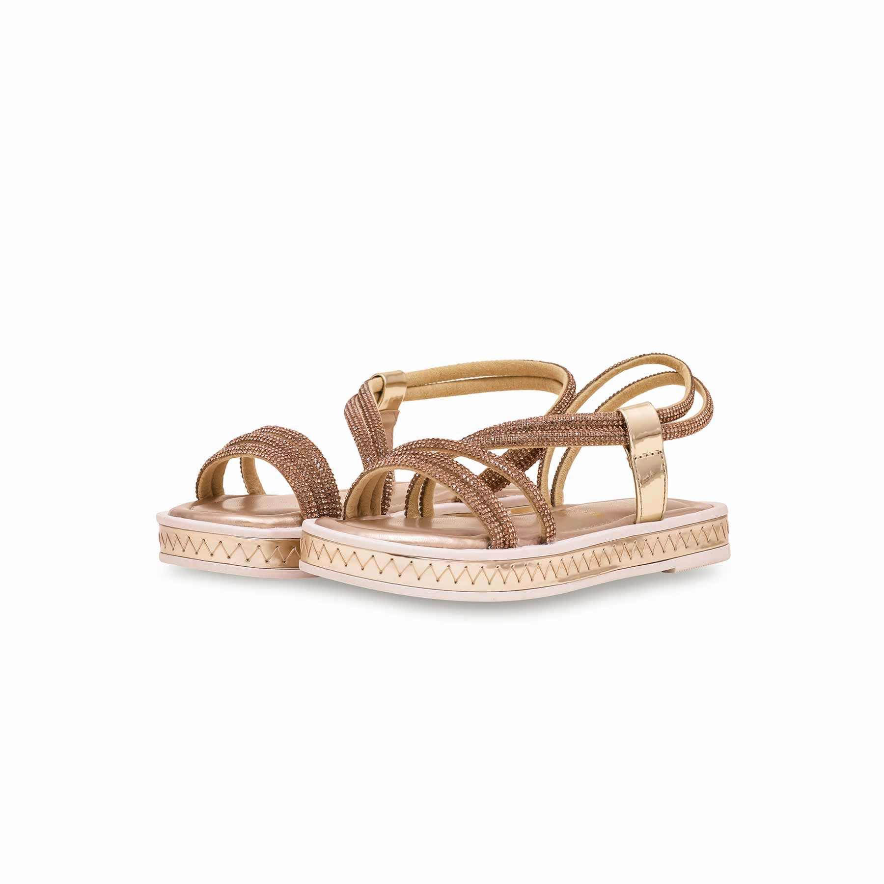 Sandals Grande St Lucian Prices Girls Golden Fancy Sandal KD9838
