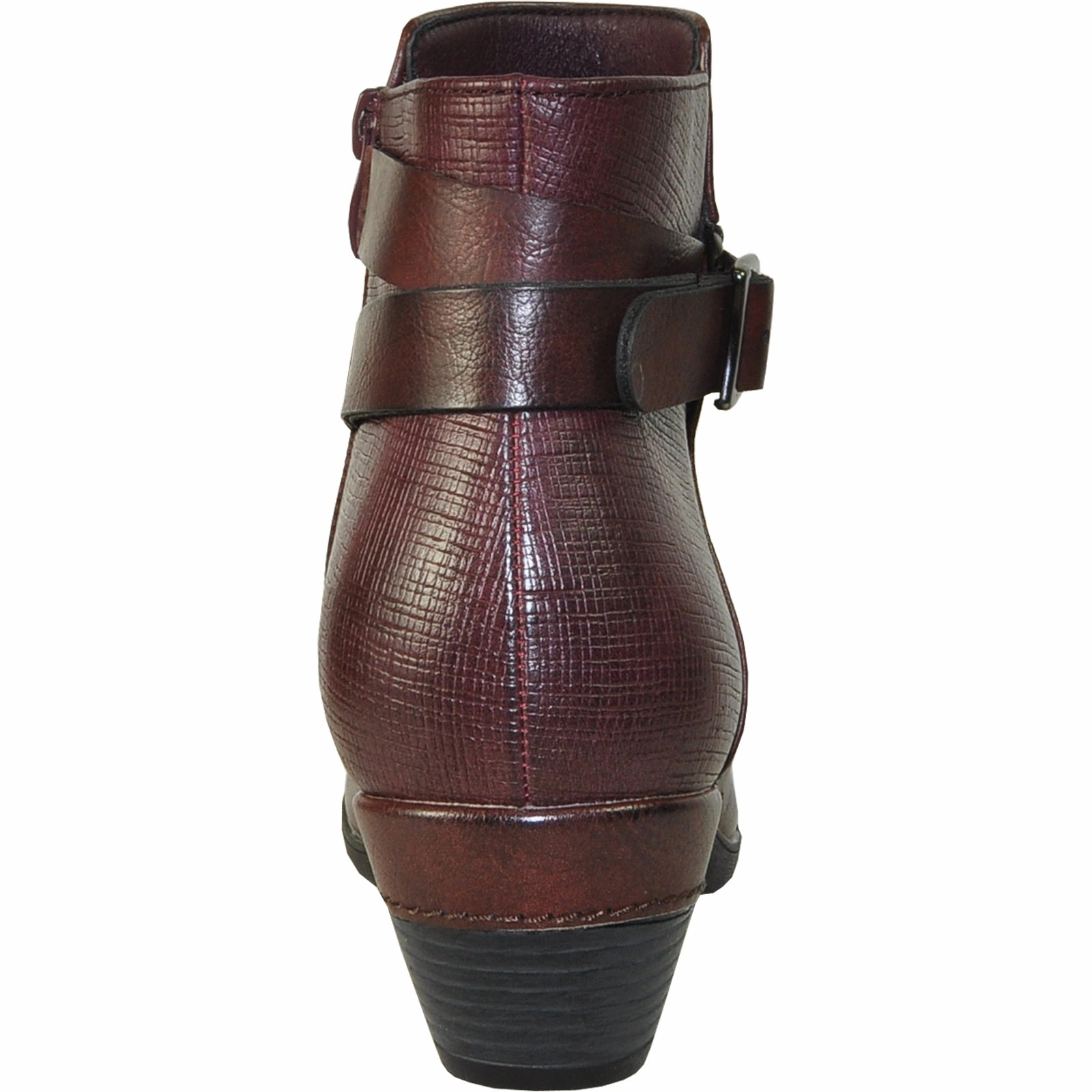 VANGELO Women Boot HF9429 Ankle Dress Boot Bordo Red Rugby Ankle Boots