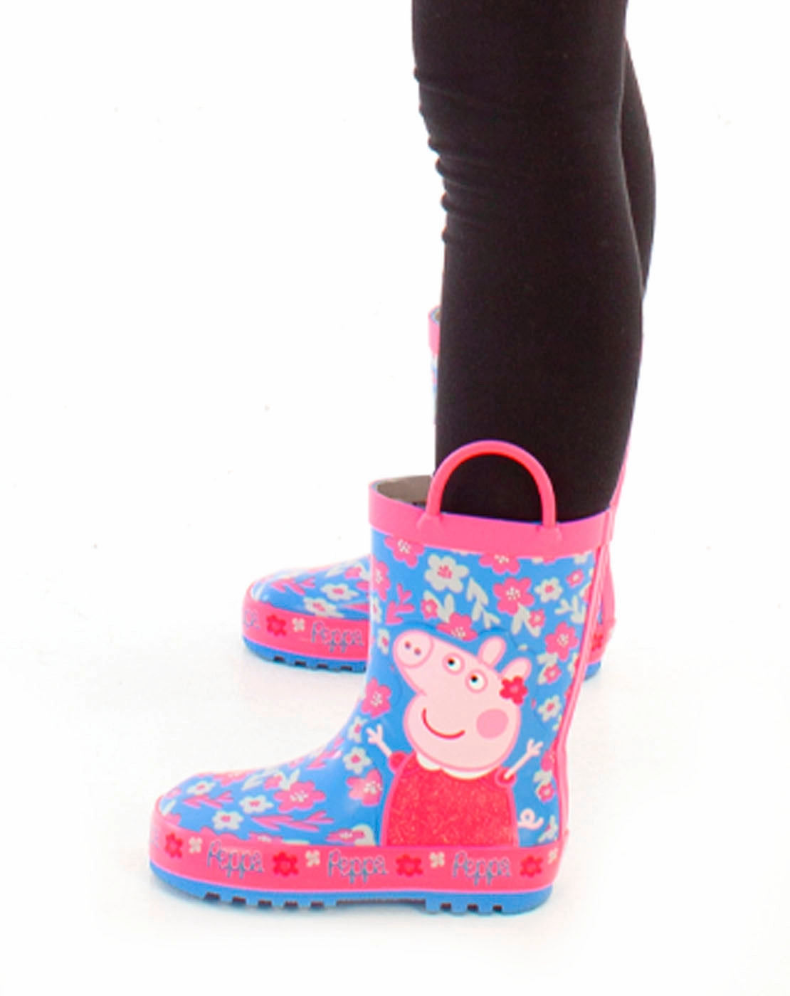 Peppa Pig Wellies For Girls - Pink Work Boots Lace Up
