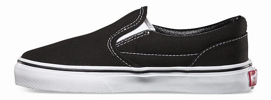 Golf Spikeless Vans Kids Classic Slip-On Black/White