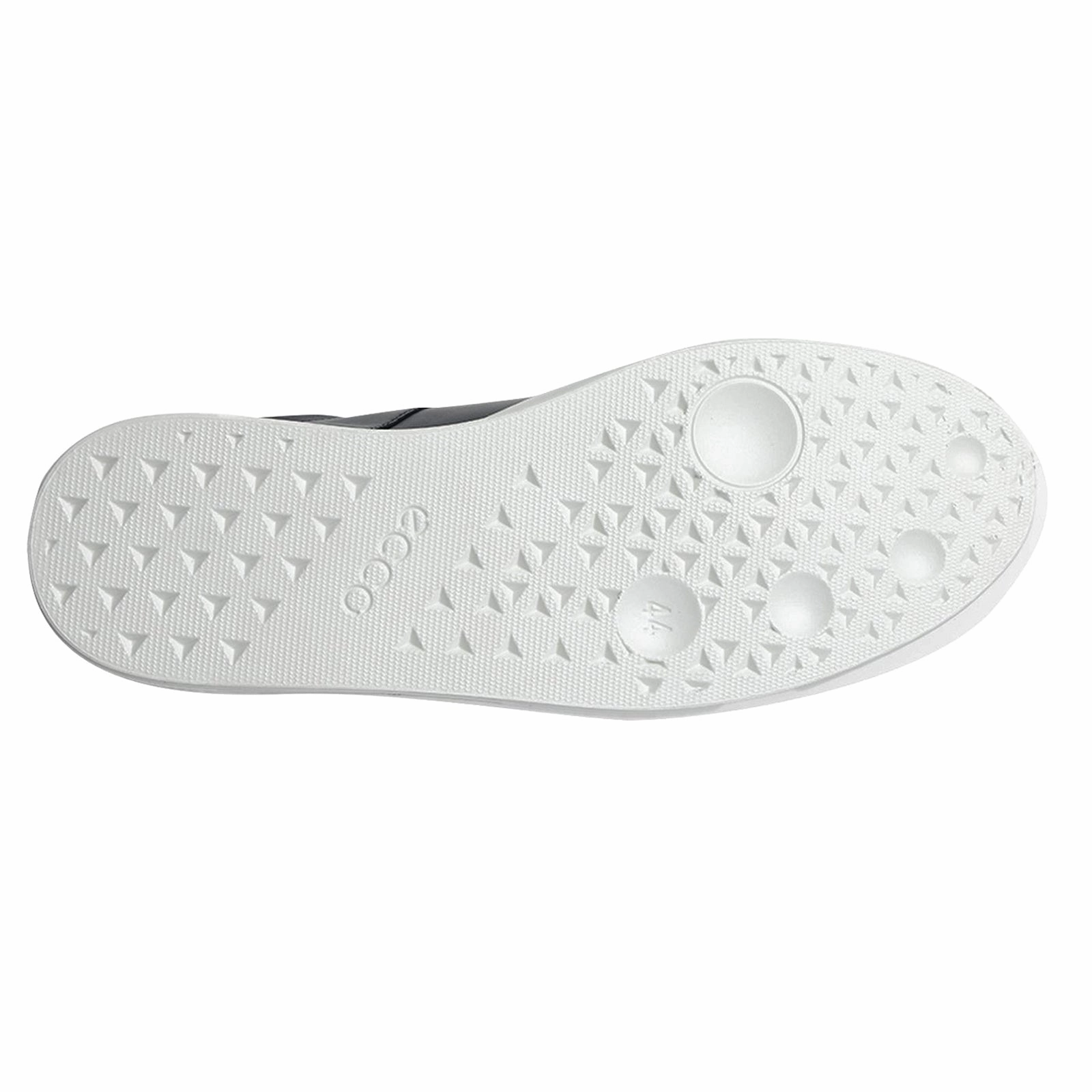 Ecco Street Lite Leather Men's Lace Up Marine Shadow White Trainers Oxfords Never Brogues