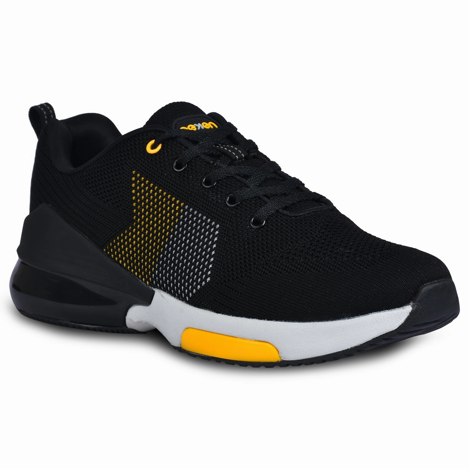 Eeken ESHGIA144S Black Athleisure Shoes For Men Lace Up Vs Slip On Shoes