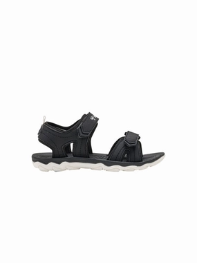Kids Girl's Plain Sandals,Black Beartrap Sandals