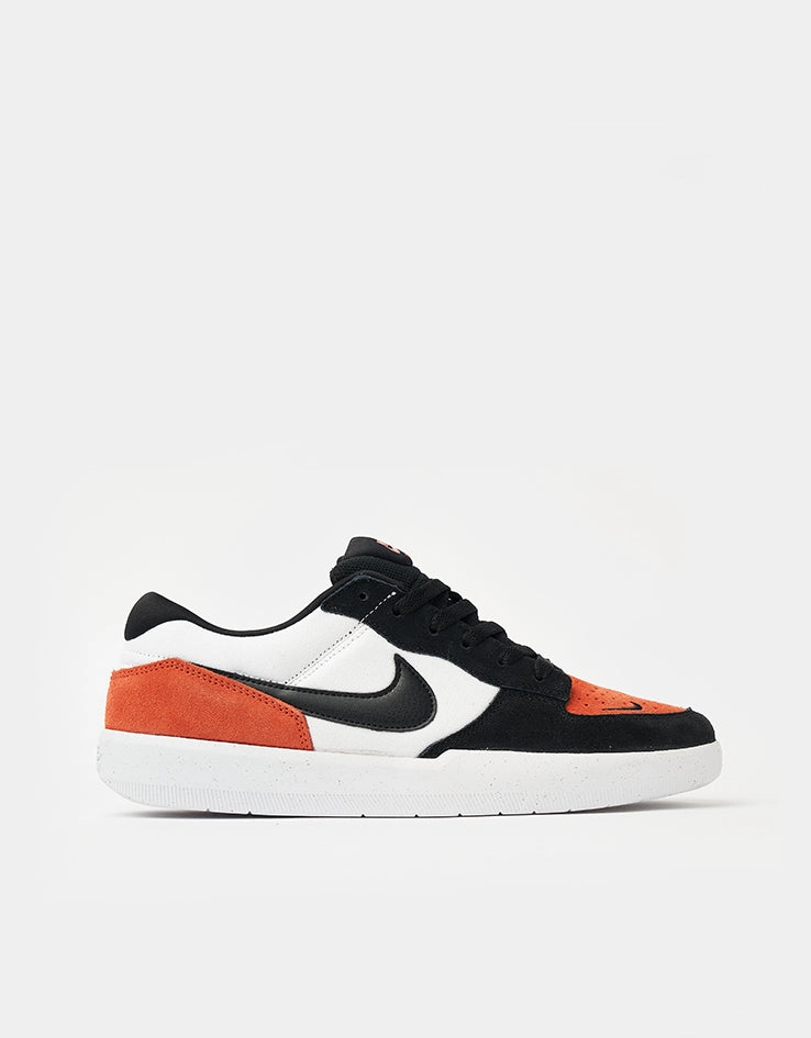 Platinum Nike Shoes Nike SB Force 58 Skate Shoes - White/Black-Cosmic Clay-White