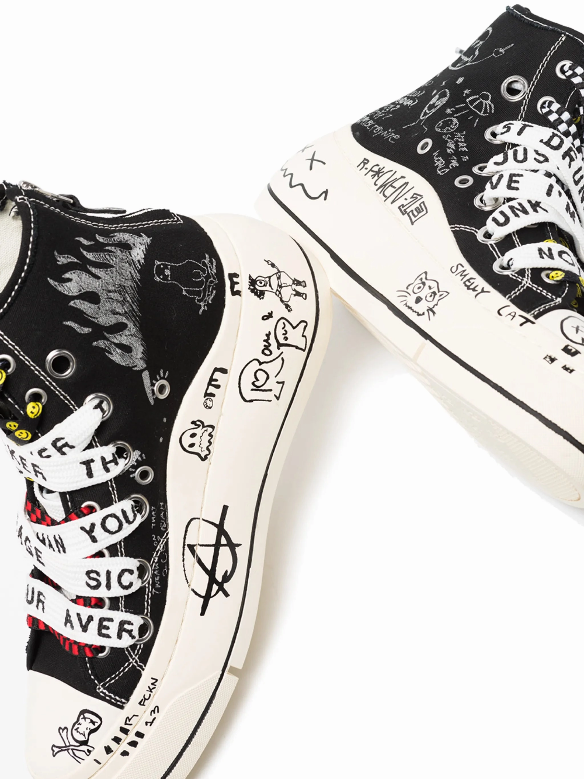 Double Grommet Kurt flatform sneakers Brown Chelsea Ankle Boots