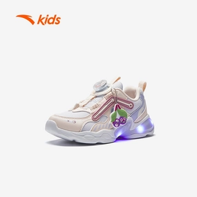 anta kids girls Running Shoes A225C9909-1 -white/purple Made In Usa Skate