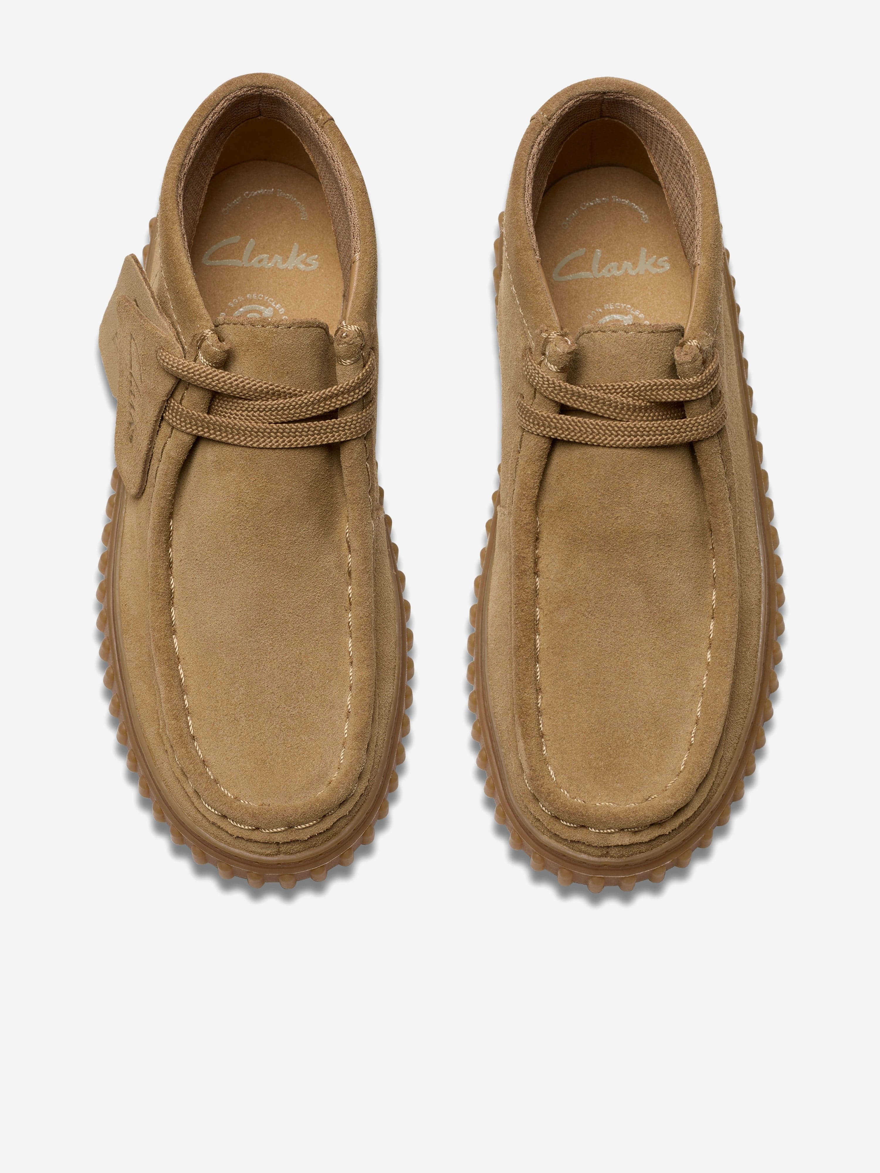 Clarks Kids Suede Tor Hill Boots in Beige Martens Dress Boots